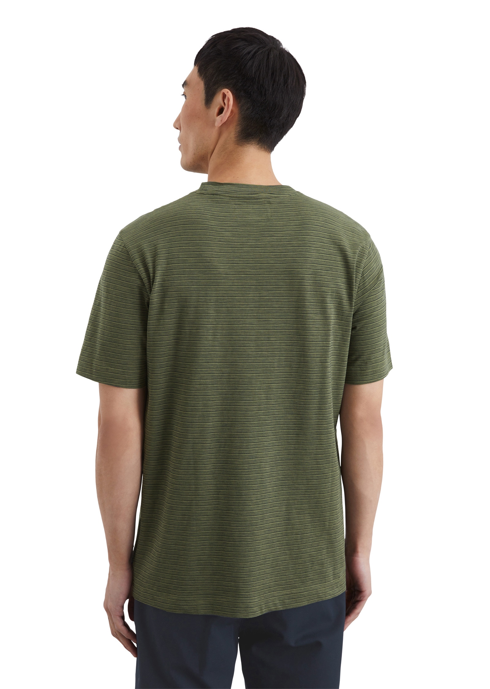 Marc O'Polo T-Shirt »aus gestreiftem Single-Slub-Jersey«