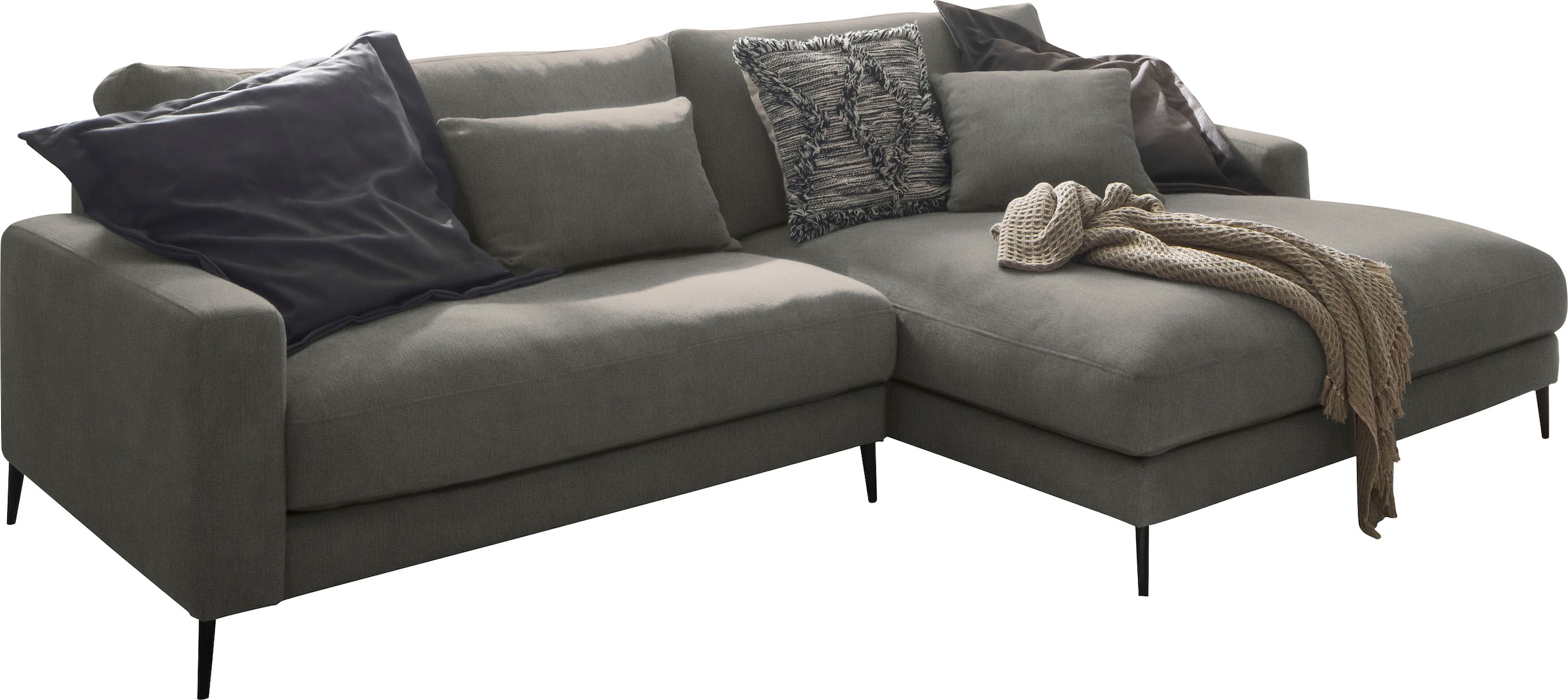 INOSIGN Ecksofa »Downtown Gemütliches Loungemöbel zum Relaxen L-Form«, weicher Sitzkomfort, B/T/H: 272/170/84 cm