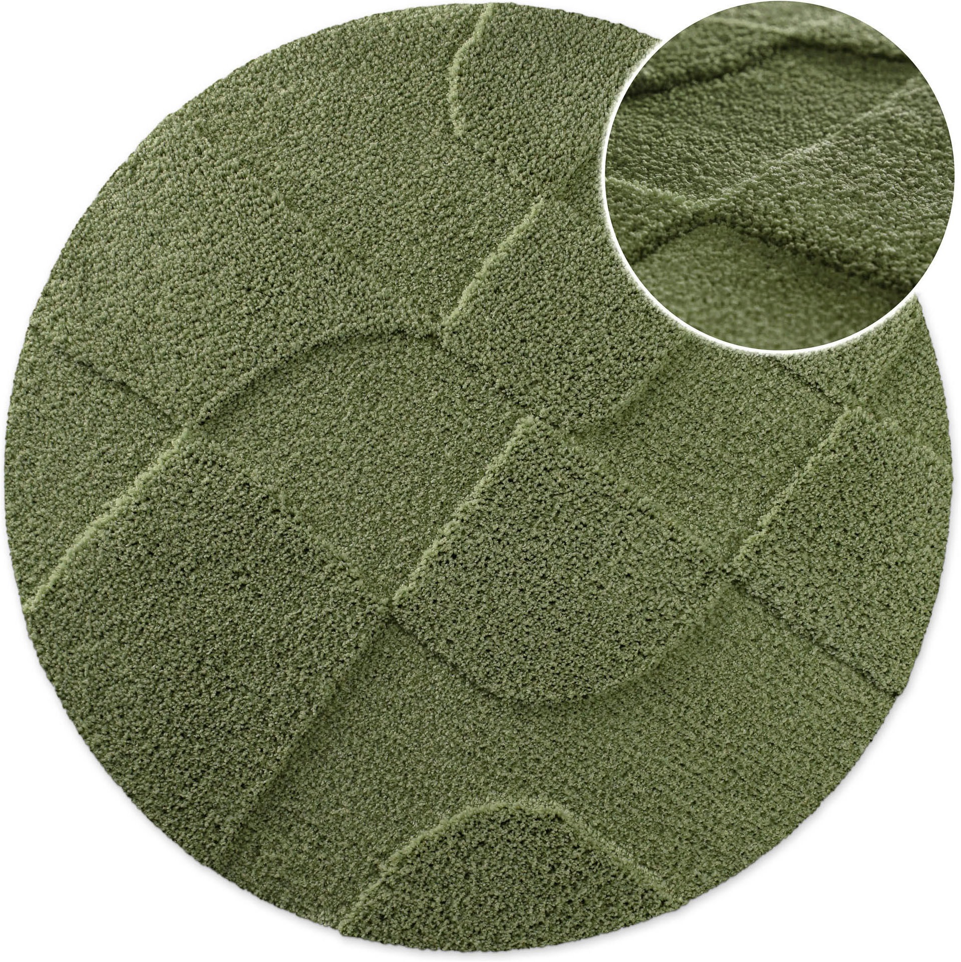 Wecon home Badematte "Davie" Höhe 25 mm rutschhemmend beschichtet schnell trocknend Badteppich, Hoch-Tief-Effekt, weich, rutschhemmend, waschbar, getuftet