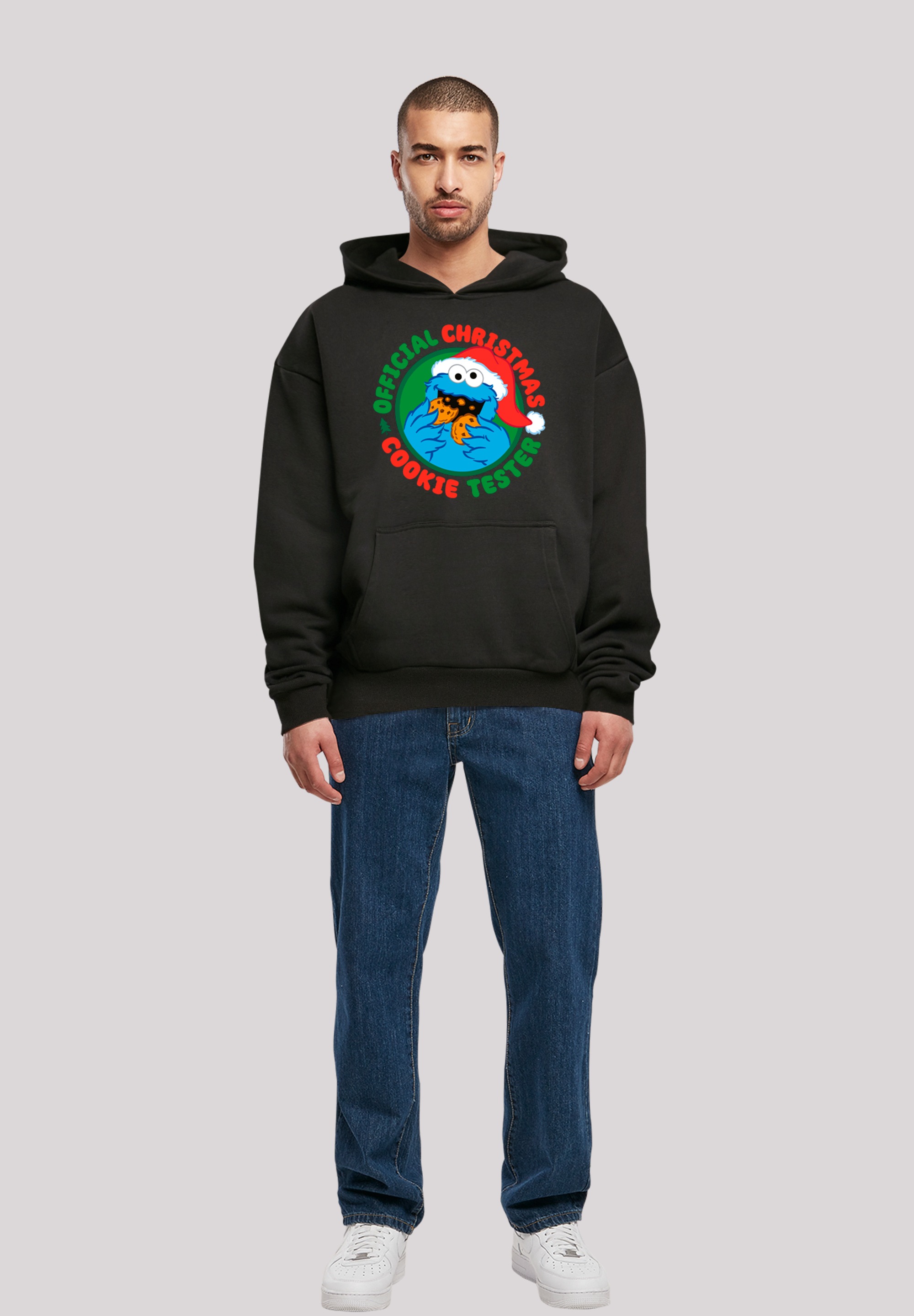 F4NT4STIC Kapuzenpullover »Sesamstrasse Weihnachten Keks Tester«, Premium Qualität
