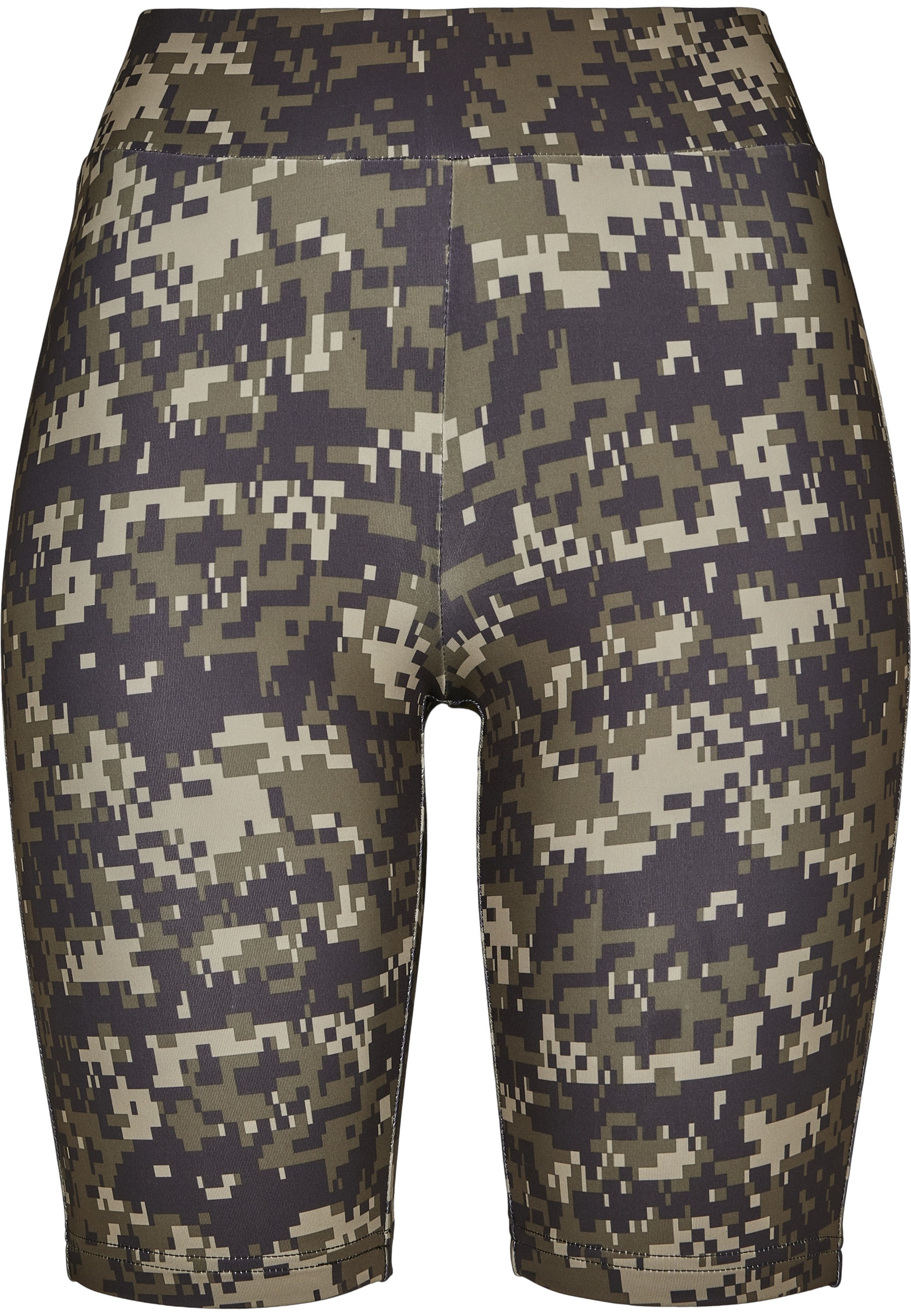 URBAN CLASSICS Stoffhose "Urban Classics Damen Ladies High Waist Camo Tech Cycle Shorts"