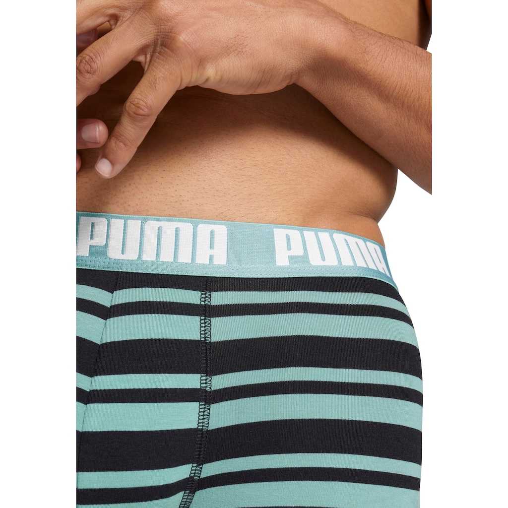 PUMA Boxer (Packung 2 St.) mit kontrastfarbigem Webbund