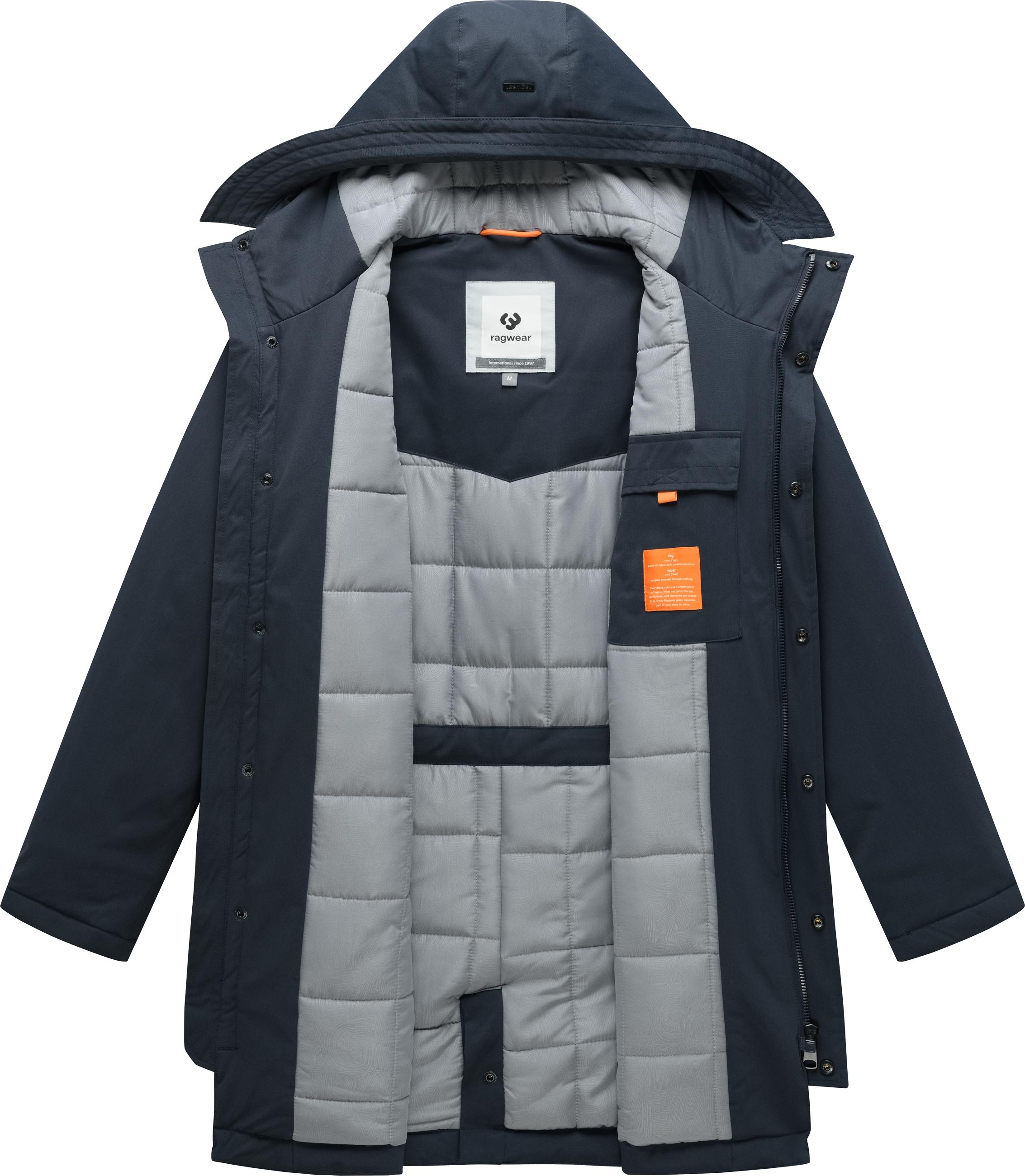 Ragwear Kurzmantel »Anderre Y« Wintermantel-Parka mit Kapuze, wasserdicht und winddicht
