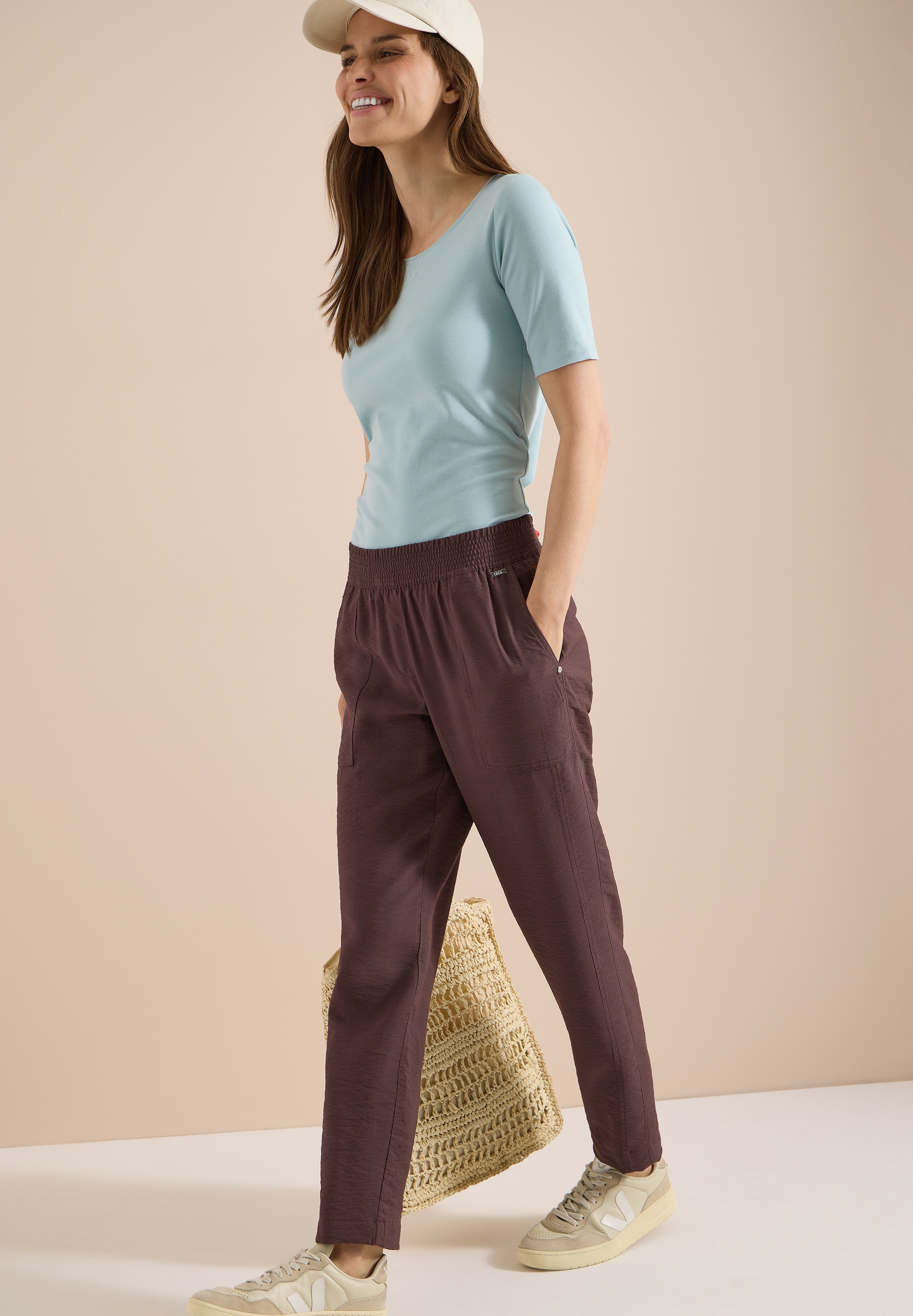Cecil Stoffhose »Style Chelsea«  Sommerhose mit elastischem Bund / Viskose