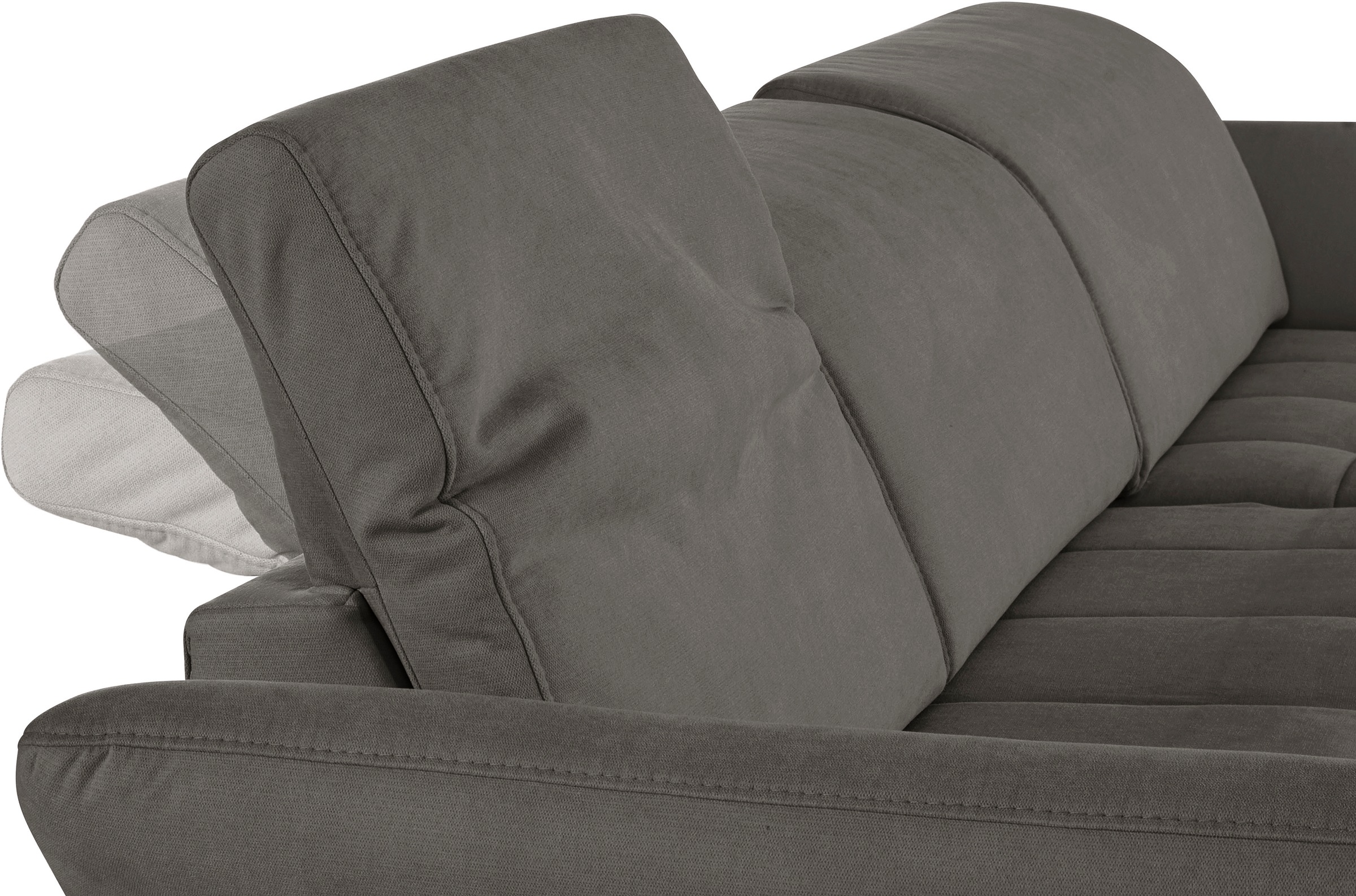INOSIGN Ecksofa »Fresh L-Form«, Federkern, wahlweise Kopfteilverstellung und motorischer Vorziehsitz