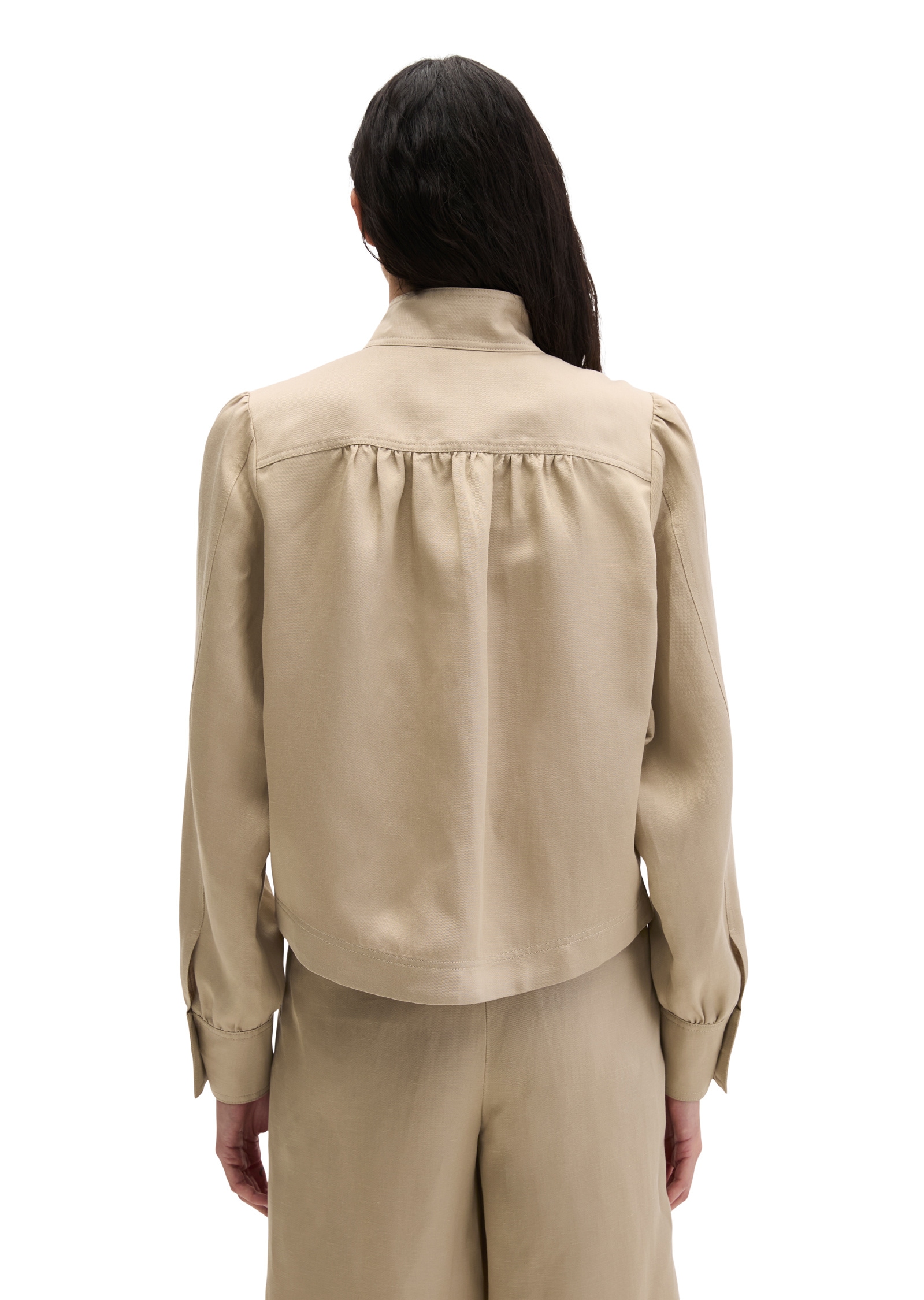Marc O'Polo Kurzjacke »aus TENCEL™ Lyocell-Leinen-Mix« ohne Kapuze