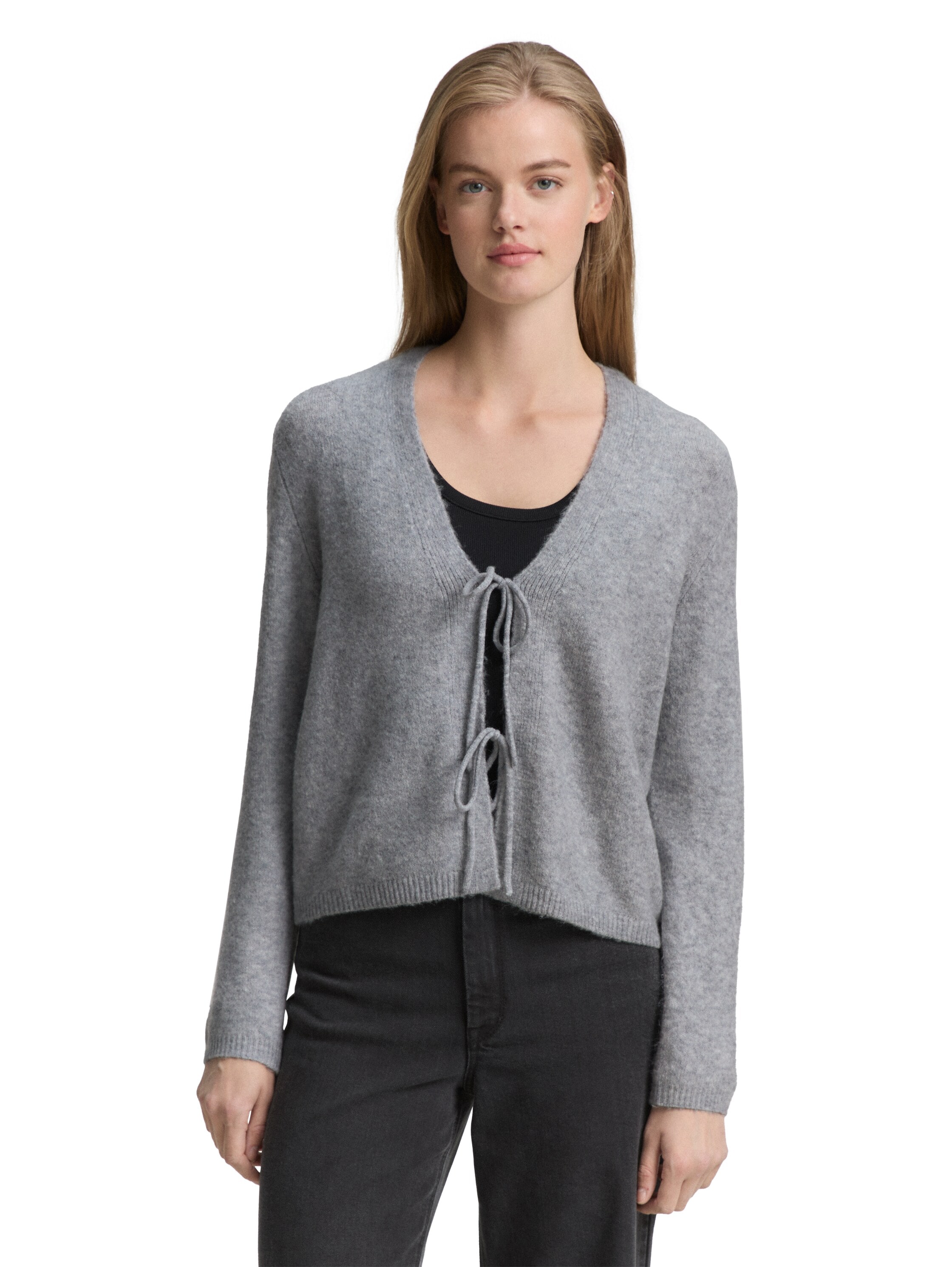 TOM TAILOR Denim Cardigan, mit Schleifen günstig online kaufen