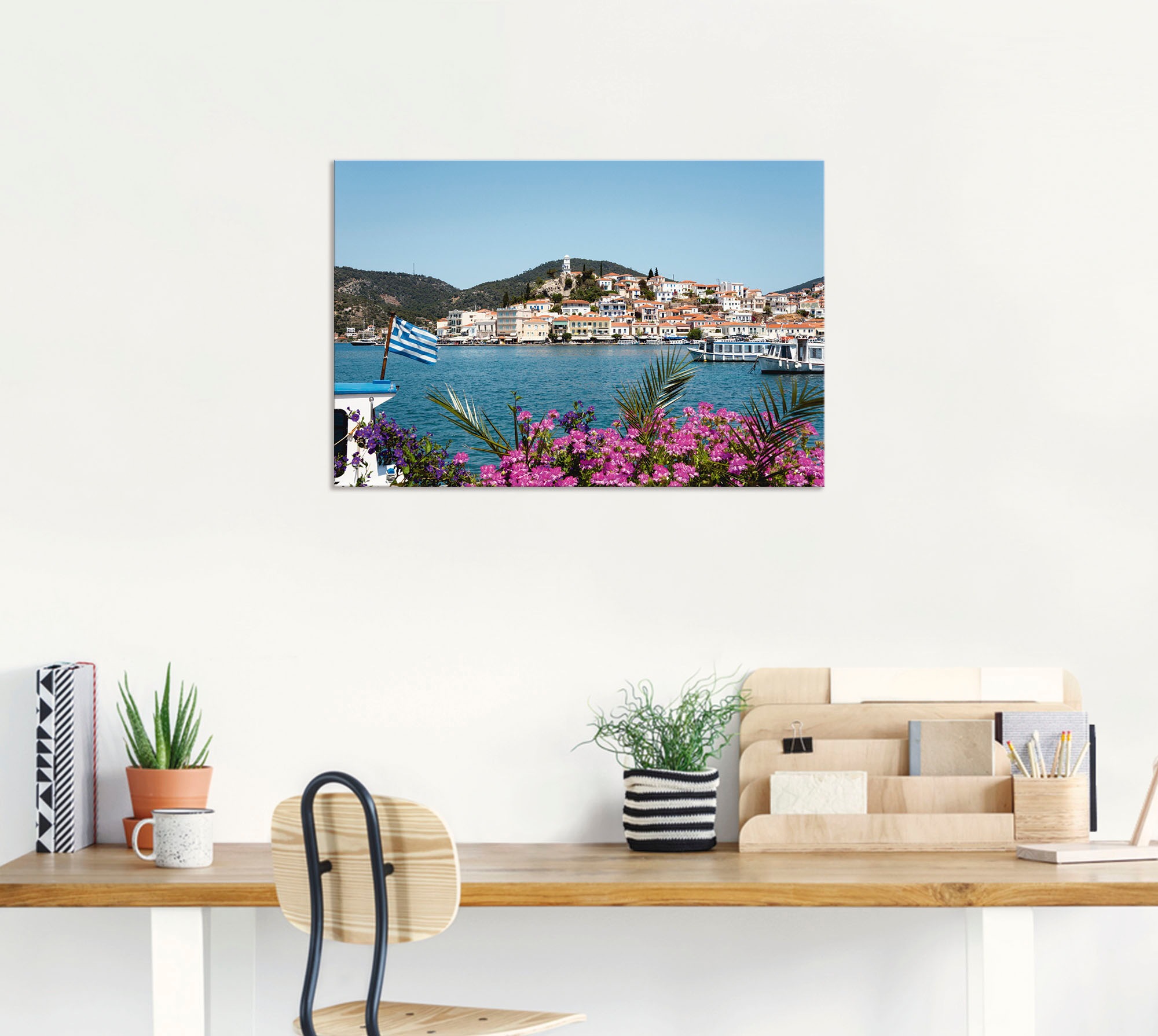Artland Wandbild »Insel Poros«, Griechenland, (1 St.), als Poster, Wandaufkleber in verschied. Größen