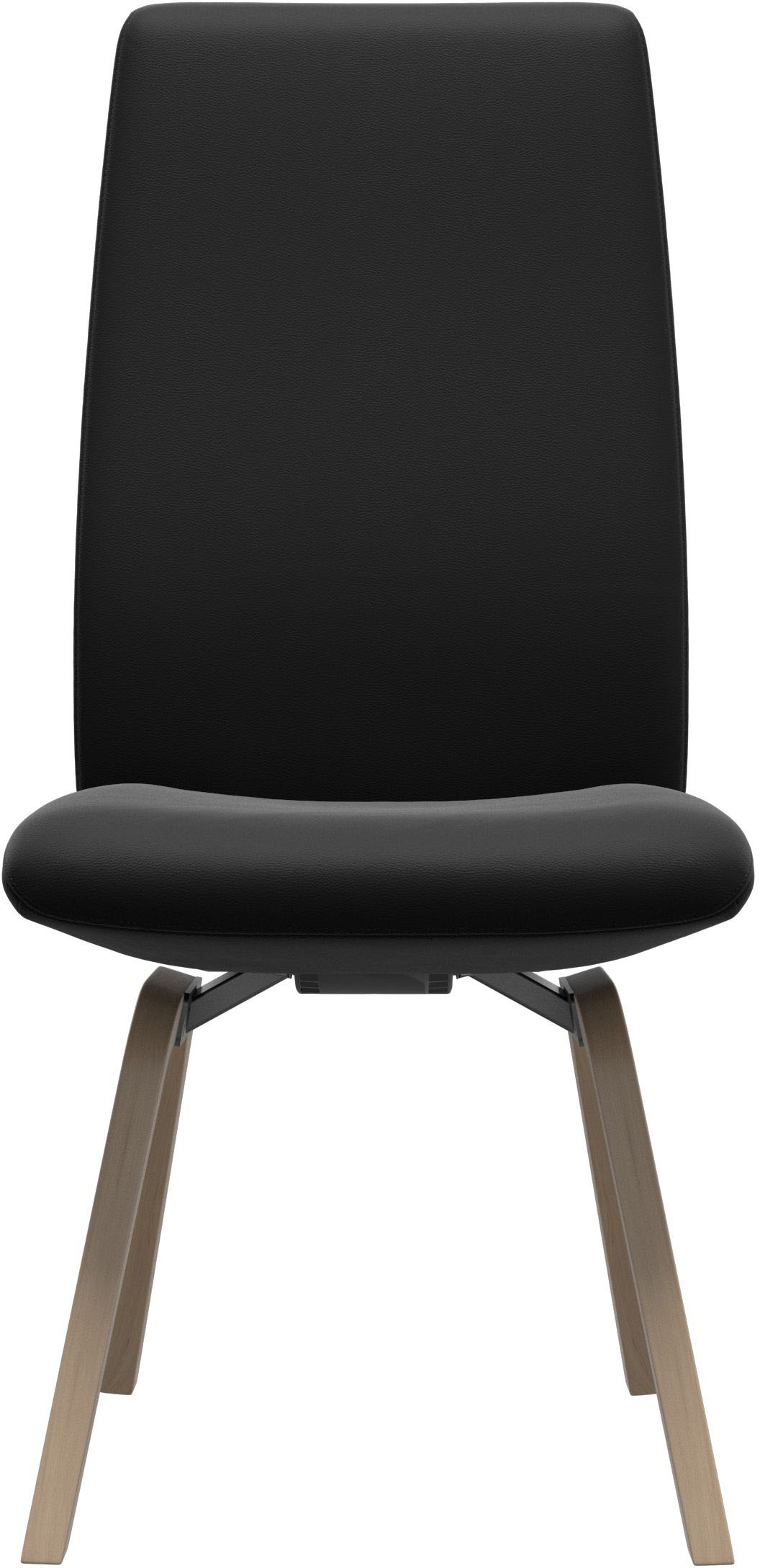 Polsterstuhl STRESSLESS "Laurel", schwarz (schwarz paloma, schwarz), B:49cm H:105cm T:60cm, Leder PALOMA: PALOMA ist ein durchgefärbtes Semianilin-Möbelleder mit natürlicher Narbung., Stühle, Polsterstuhl, High Back, Größe L, mit schräggestellten Beinen i 2