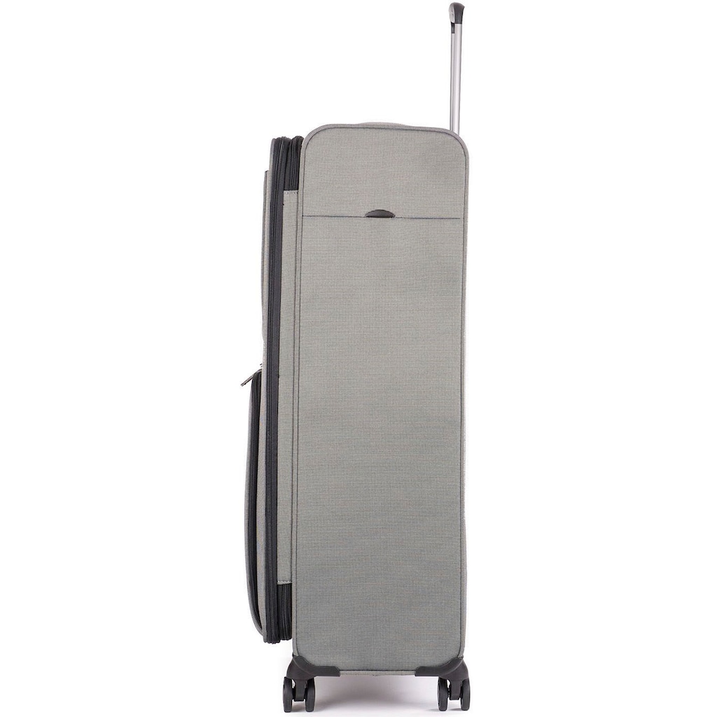 Stratic Weichgepäck-Trolley »Bendigo Light + L, silver«, 4 Rollen