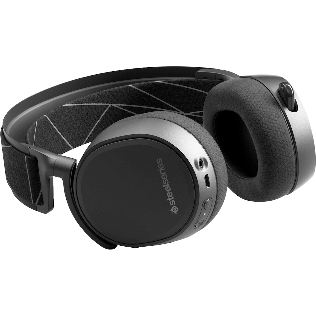 SteelSeries Gaming-Headset »Arctis 9 + Game Pass für PC«, A2DP Bluetooth-HFP-HSP-WLAN (WiFi), Rauschunterdrückung-Freisprechfunktion-integrierte Steuerung für Anrufe und Musik