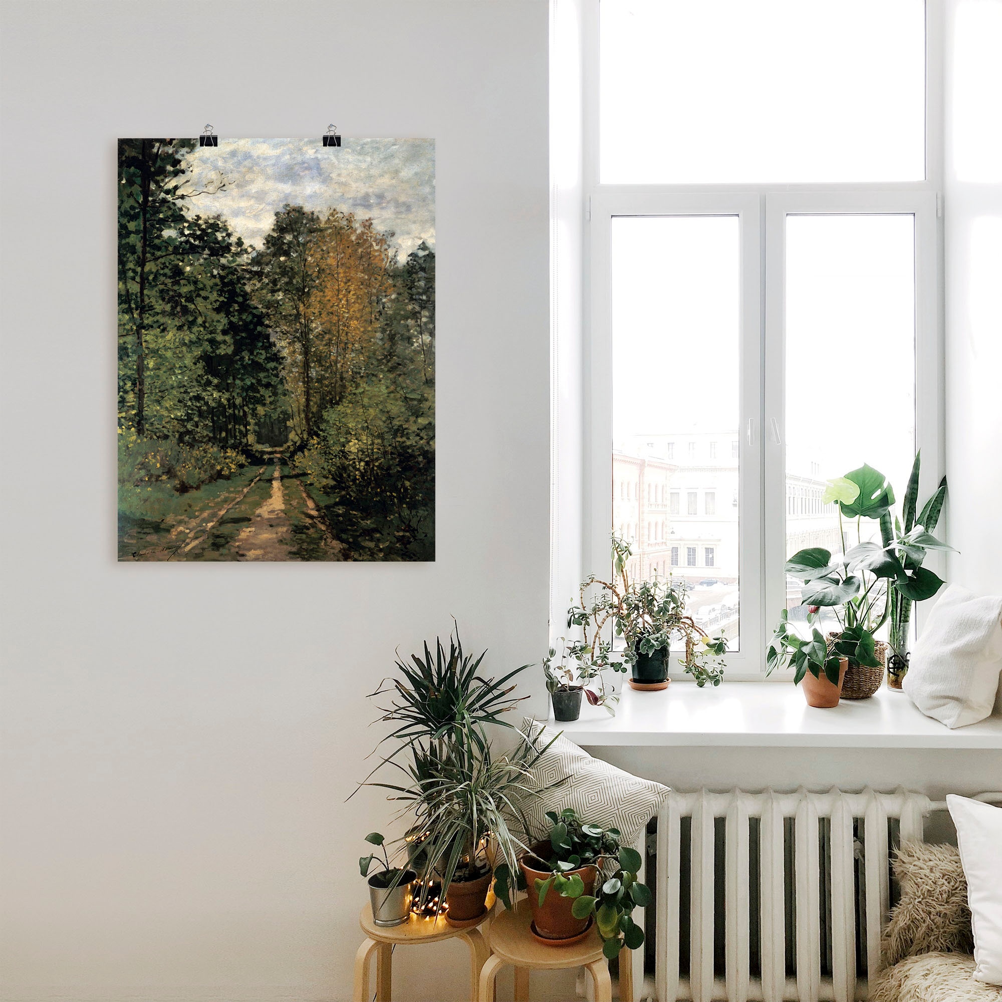 Artland Wandbild »Waldweg.«, Wald, (1 St.), als Alubild, Leinwandbild, Wandaufkleber oder Poster in versch. Größen