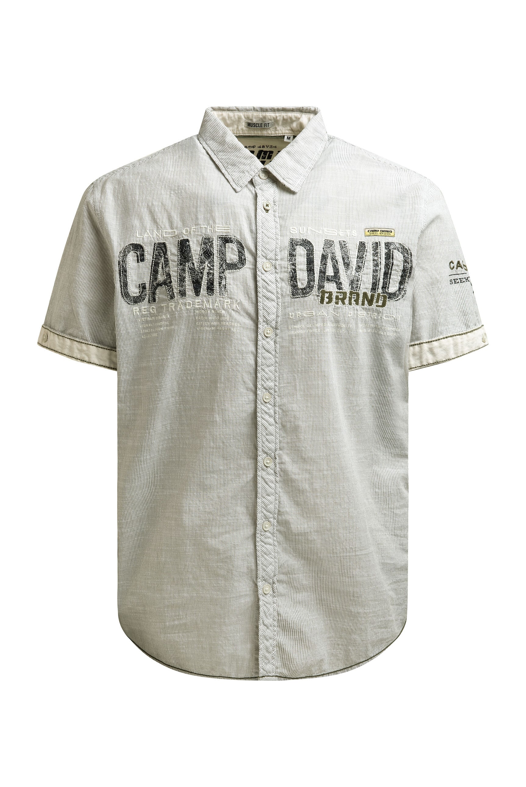 CAMP DAVID Kurzarmhemd mit Kentkragen