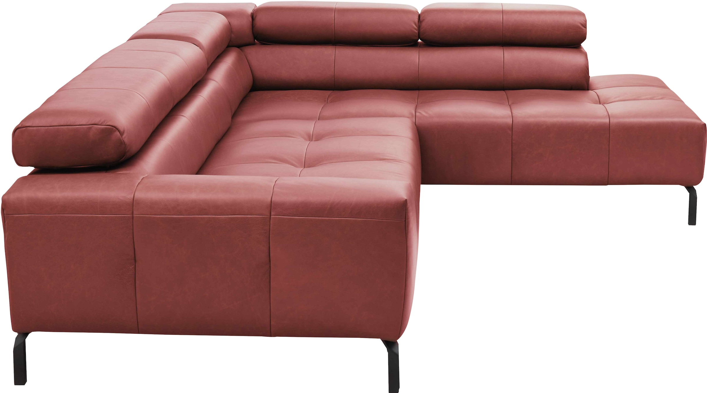 Places of Style Ecksofa »Cleveland, L-Form, incl. Kopfteilverstellung, Breite 276 cm«, wahlweise elektrischer Sitzvorzug