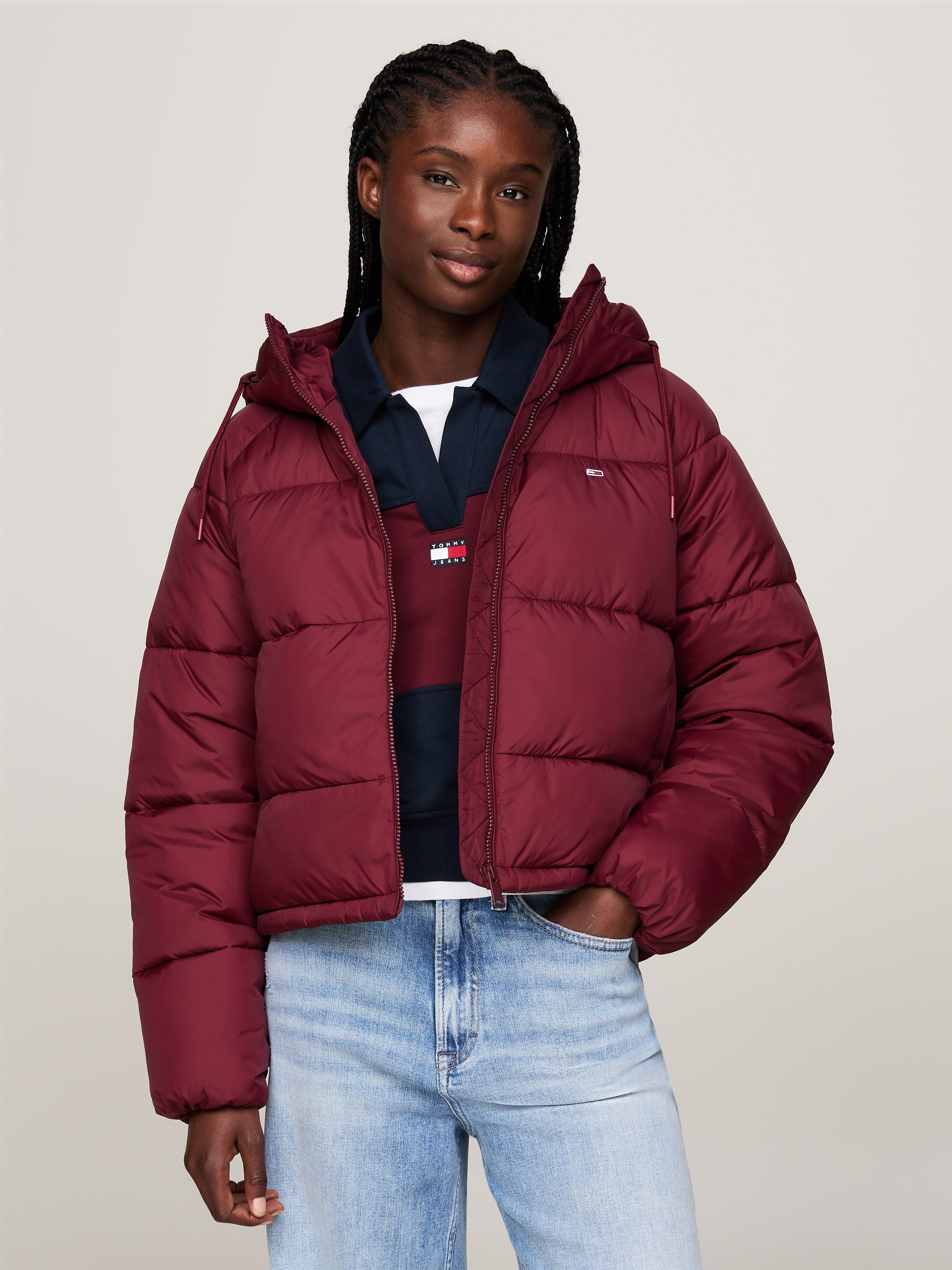 Tommy Jeans "TJW ASPEN PUFFER EXT" mit Kapuze mit Logostickerei günstig online kaufen