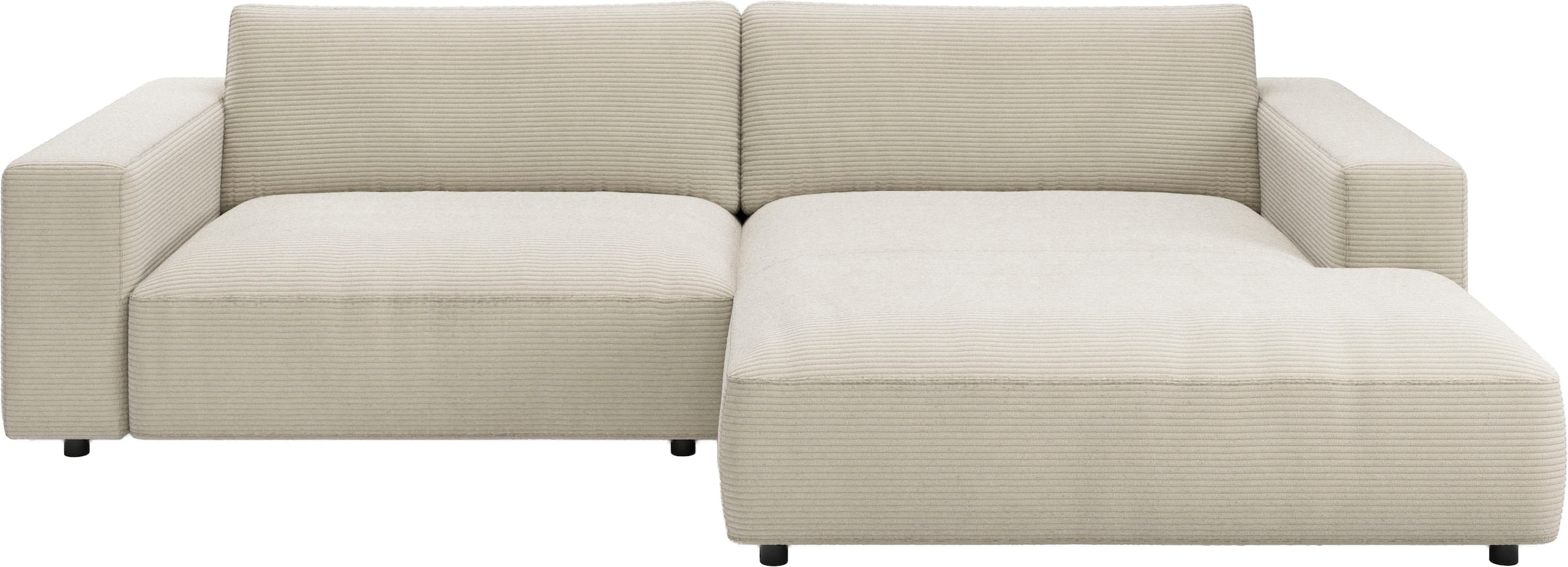 Musterring Ecksofa "MR LUCIA, Charakterstarker Lounge-Komfort von Musterring" XXL-Longchair, erstklassige Kammerkissen & zeitloser Look