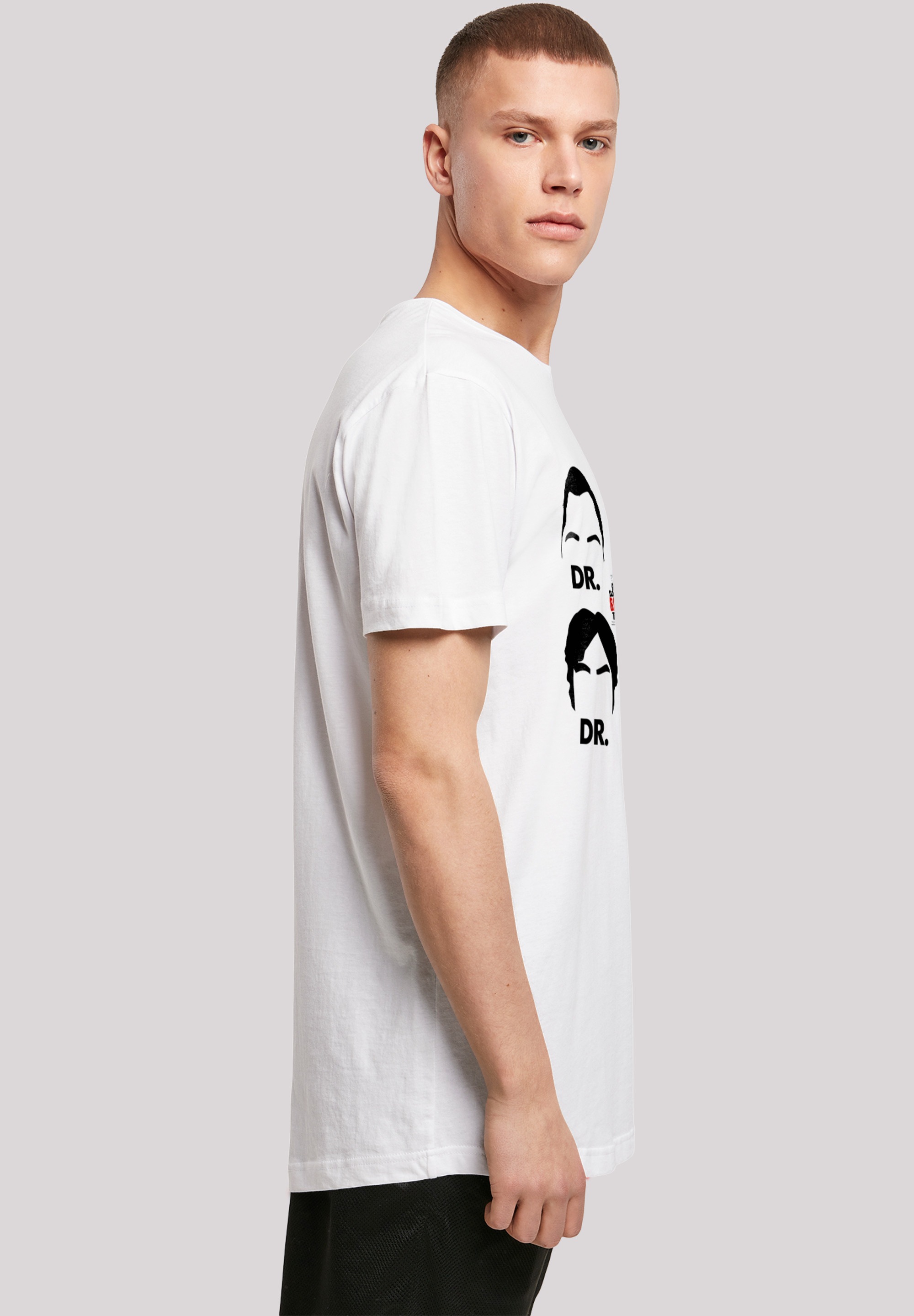 F4NT4STIC T-Shirt »Big Bang Theory TV Serie Doctors And Mr«, Herren,Premium Merch,Lang,Longshirt,Bedruckt