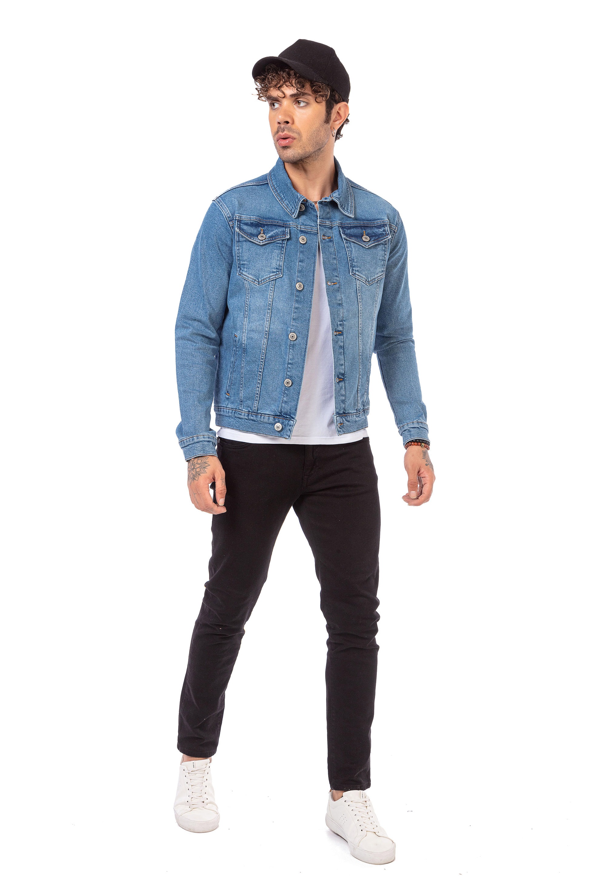 RedBridge Jeansjacke »Walton«, im klassischen Look mit Ziernähten