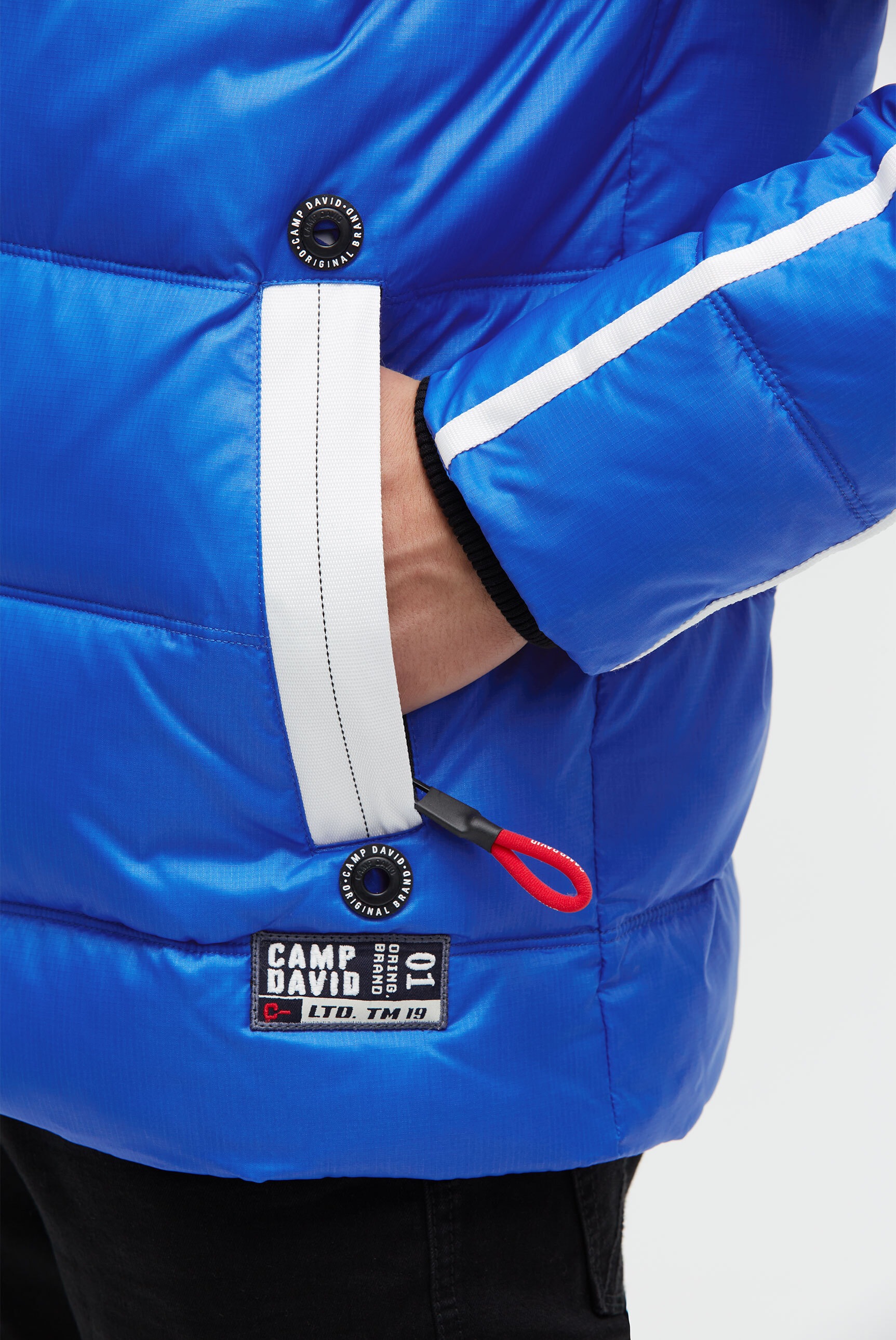 CAMP DAVID Winterjacke mit Kapuze mit abtrennbarer Kapuze