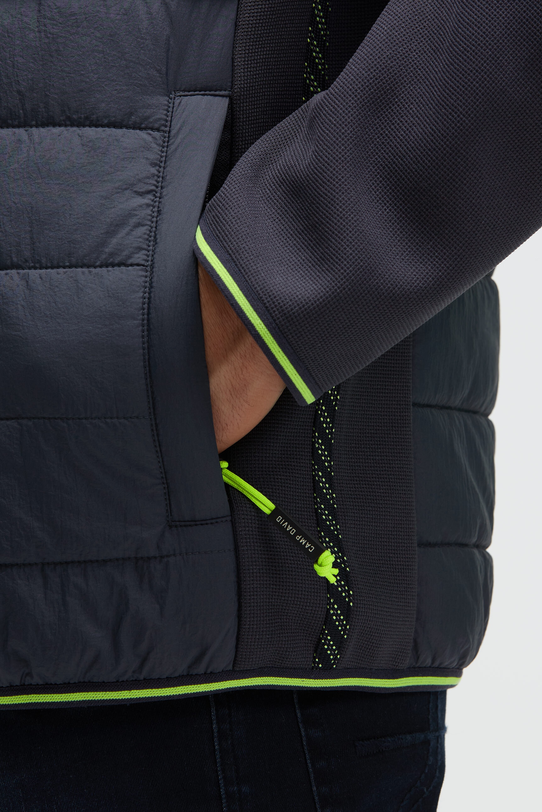 CAMP DAVID Fleecejacke, ohne Kapuze, mit Brusttaschen