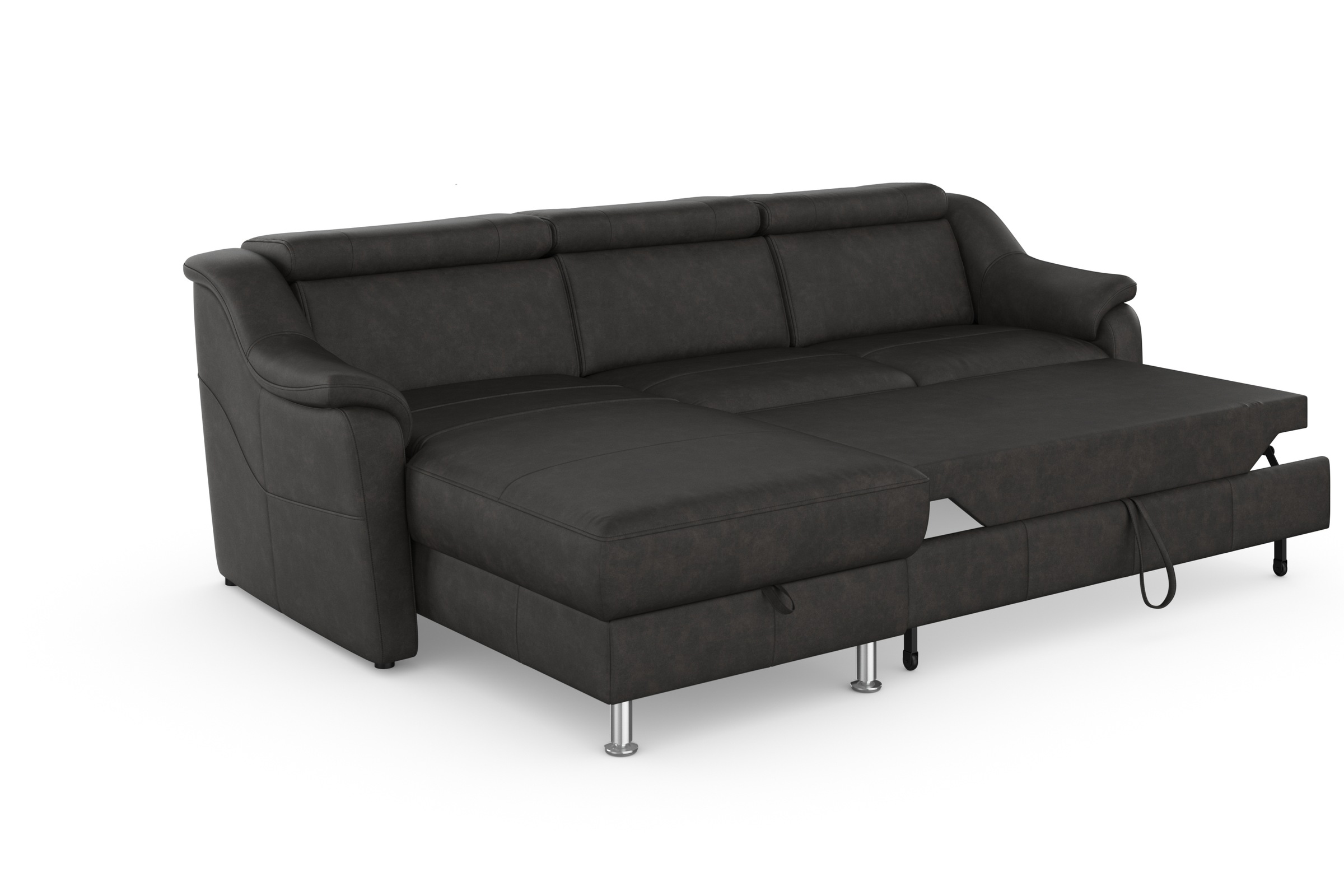 sit&more Ecksofa »Freetown L-Form«, inklusive Kopfteilverstellung und komfortablem Federkern