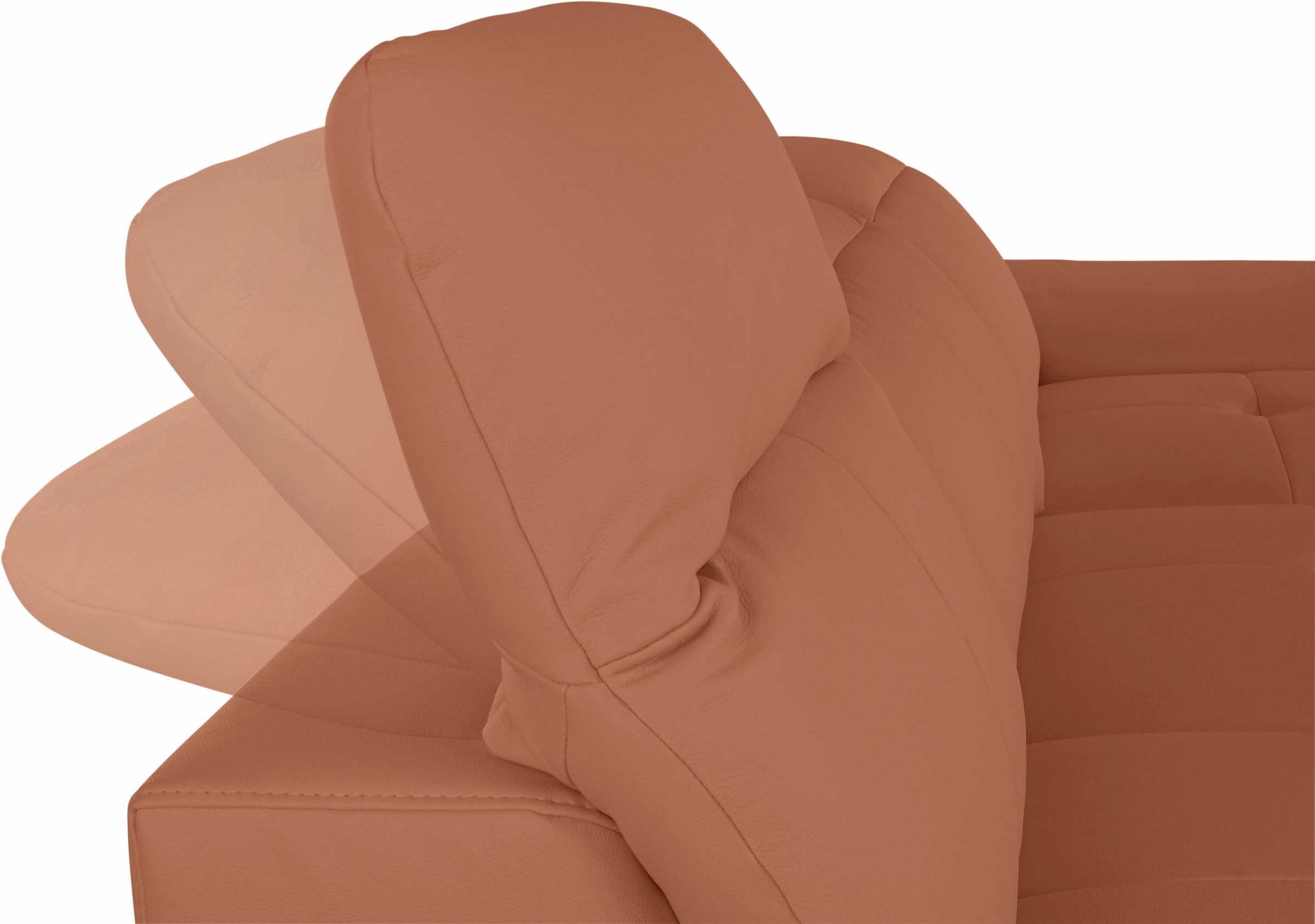 exxpo - sofa fashion Ecksofa »Mantua 2, inkl. Kopf- bzw. Rückenverstellung, bequem, L-Form«, wahlweise mit Bettfunktion und Bettkasten, tolle Verarbeitungsdetails