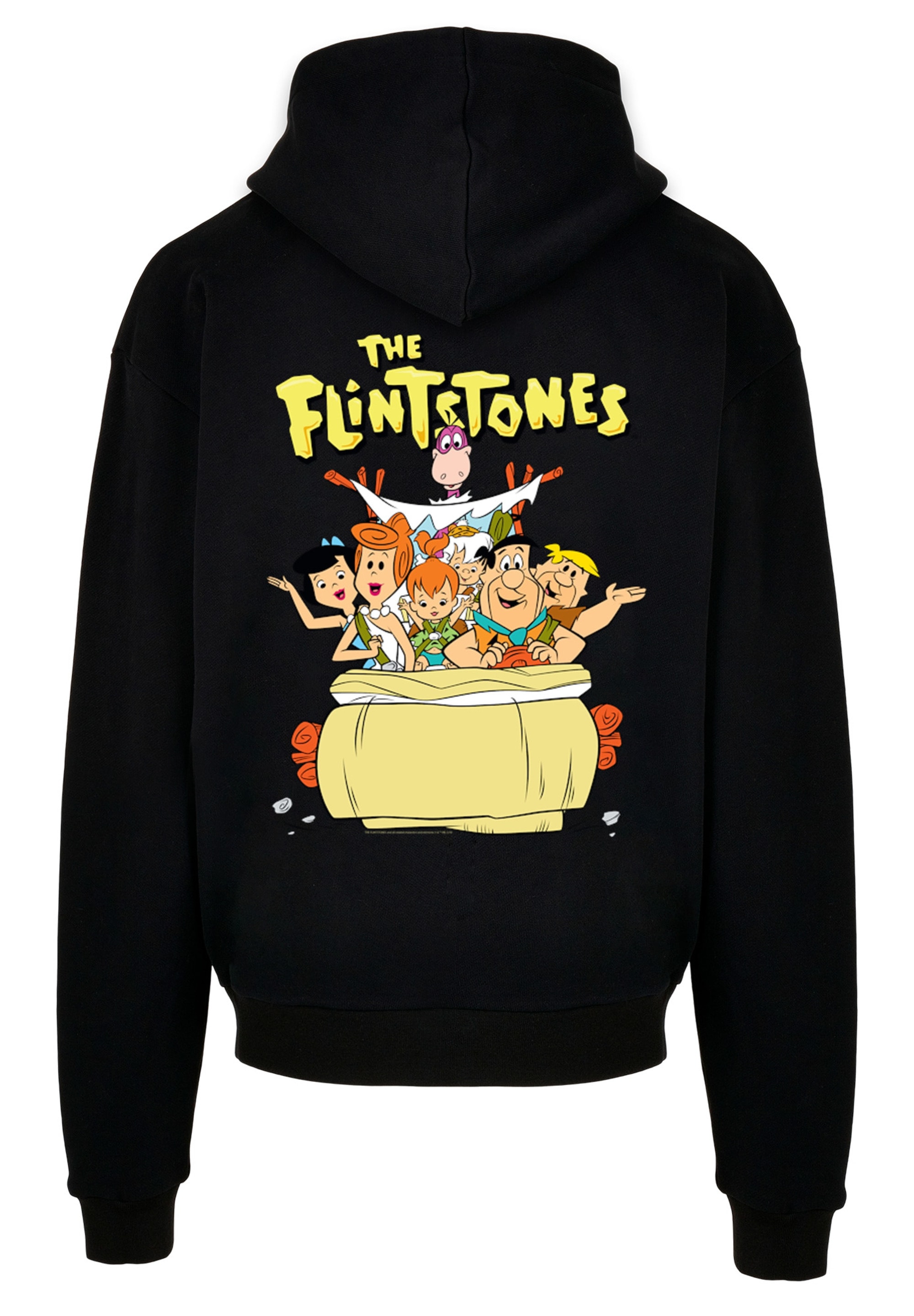 F4NT4STIC Kapuzenpullover »The Flintstones The Ride Familie Feuerstein« Print