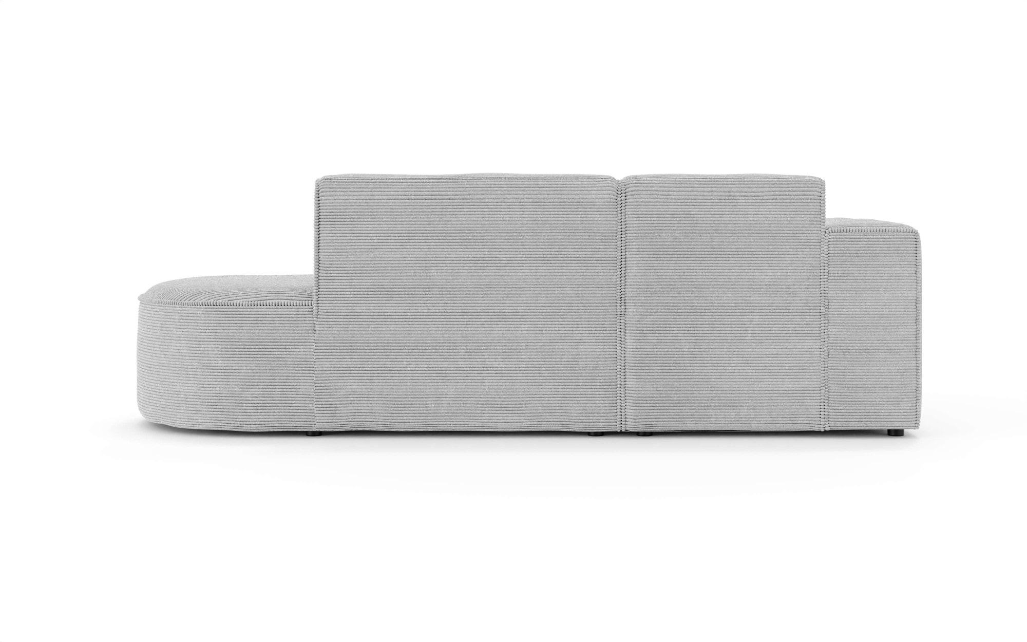OTTO home Ecksofa »ADELLA Design-Sofa mit Recamiere rechts/links, 248/159/76 cm« L-Form mit Wellenunterfederung, runde Form, auch in Cord