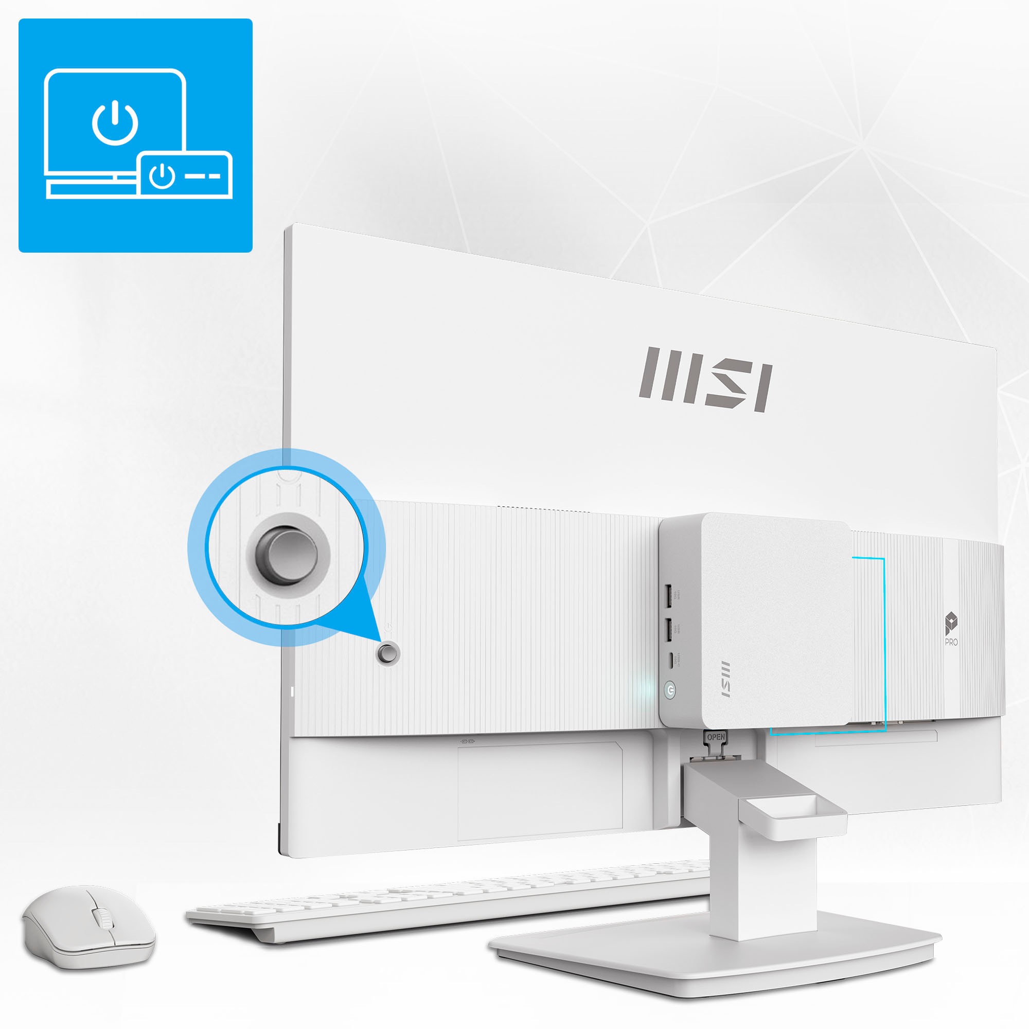 MSI LED-Monitor »PRO MP241W E14V« 61 cm/24 ″  1920 x 1080 px Full HD 1 Reaktionszeit 144 Hz