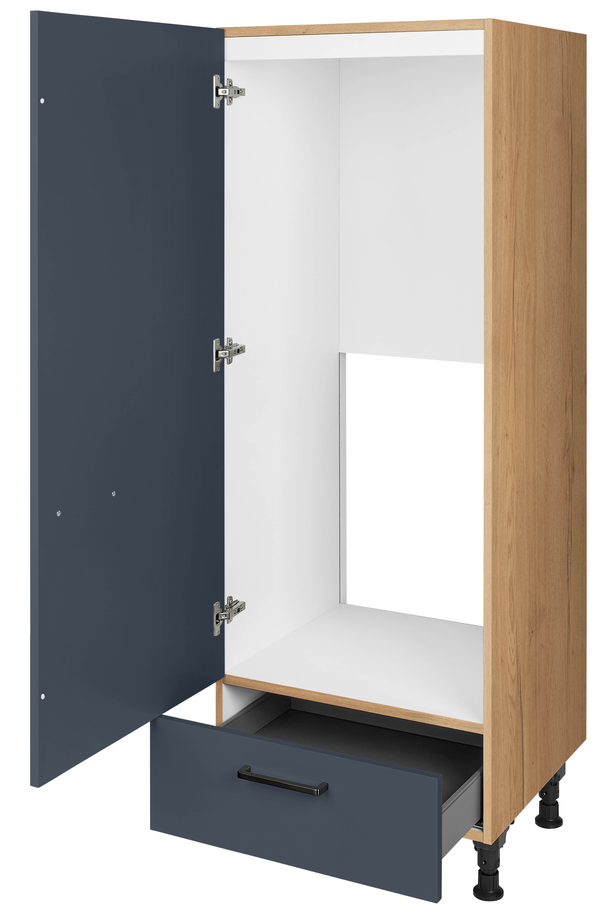 nobilia® Kühlumbauschrank »"Easytouch", Ausrichtung wählbar, mit Schubkasten,«, vormontiert, Breite/Höhe: 60/167,8 cm