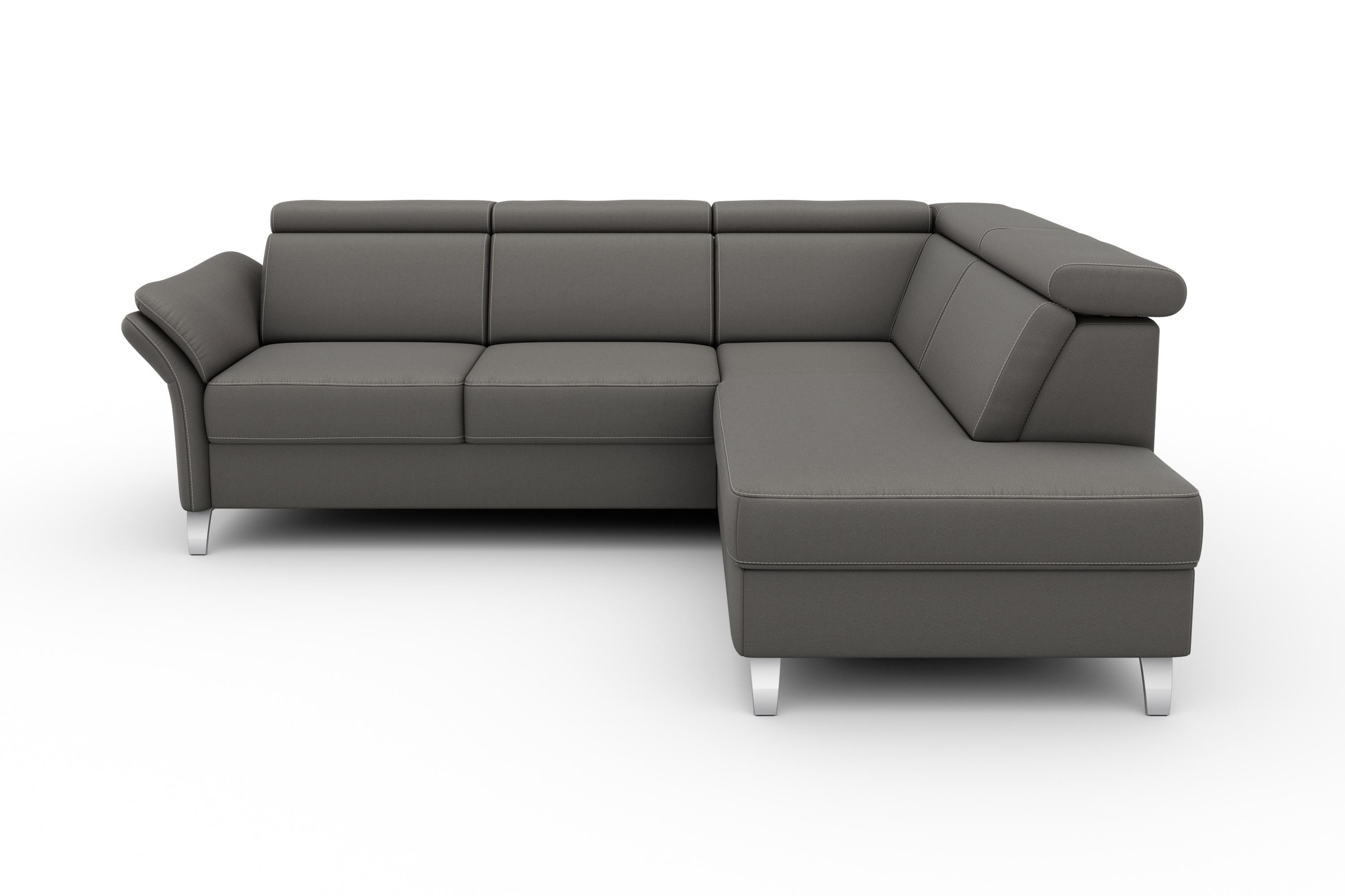 sit&more Ecksofa "Vincenzo L-Form" inklusive Kopfteilverstellung, wahlweise günstig online kaufen