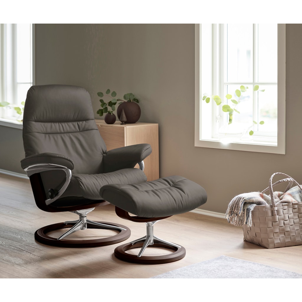 Stressless® Relaxsessel »Sunrise«, (Set, Relaxsessel mit Hocker)