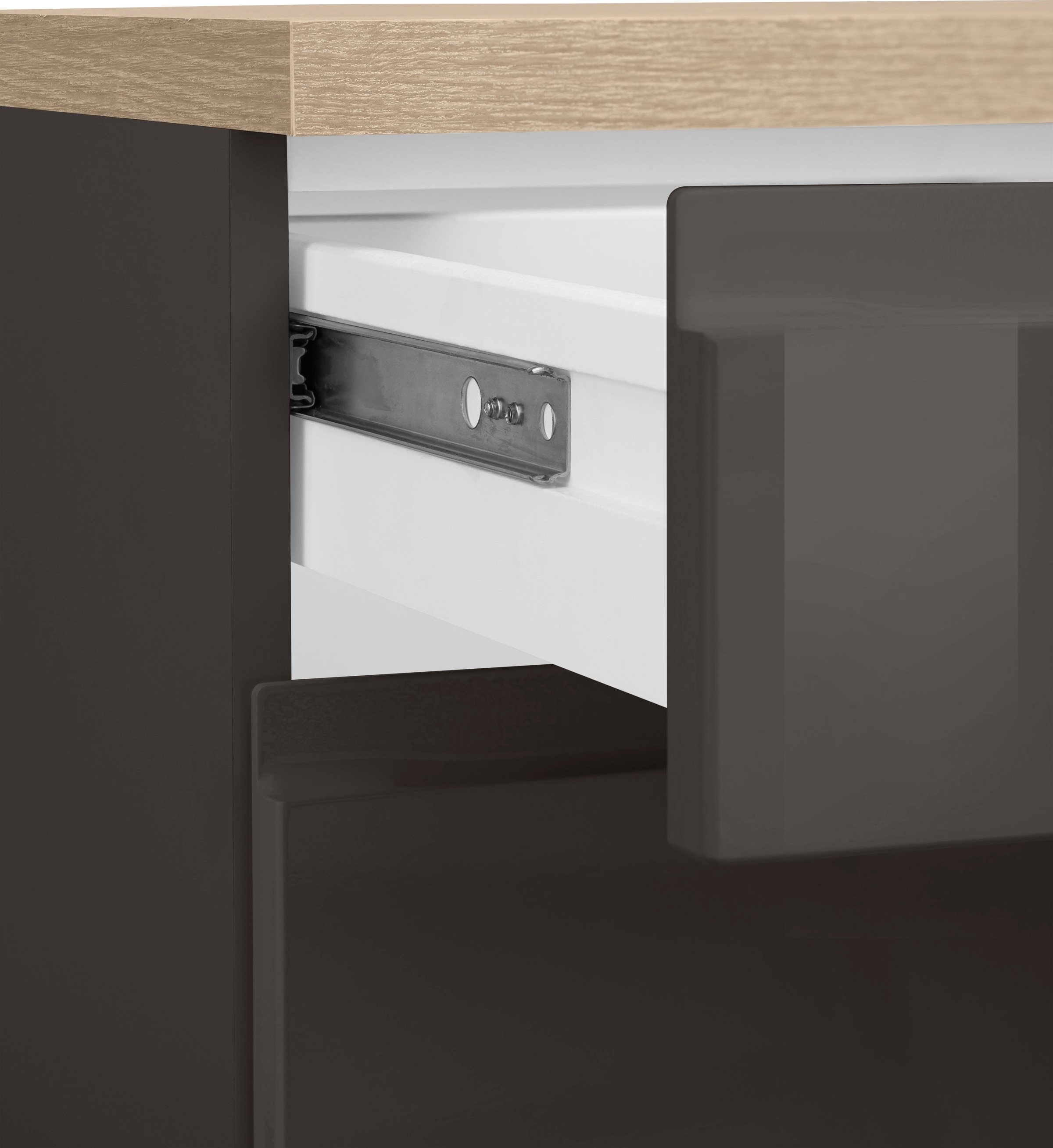 KOCHSTATION Küchenzeile »KS-Virginia« Breite 300 cm, wahlweise mit Induktion