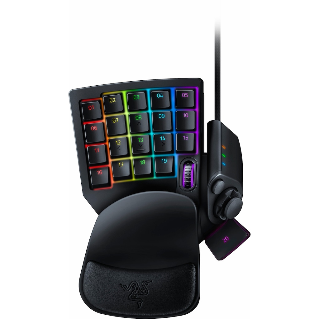 RAZER Gaming-Tastatur »Tartarus V2«, (ergonomische Form-Handgelenkauflage)