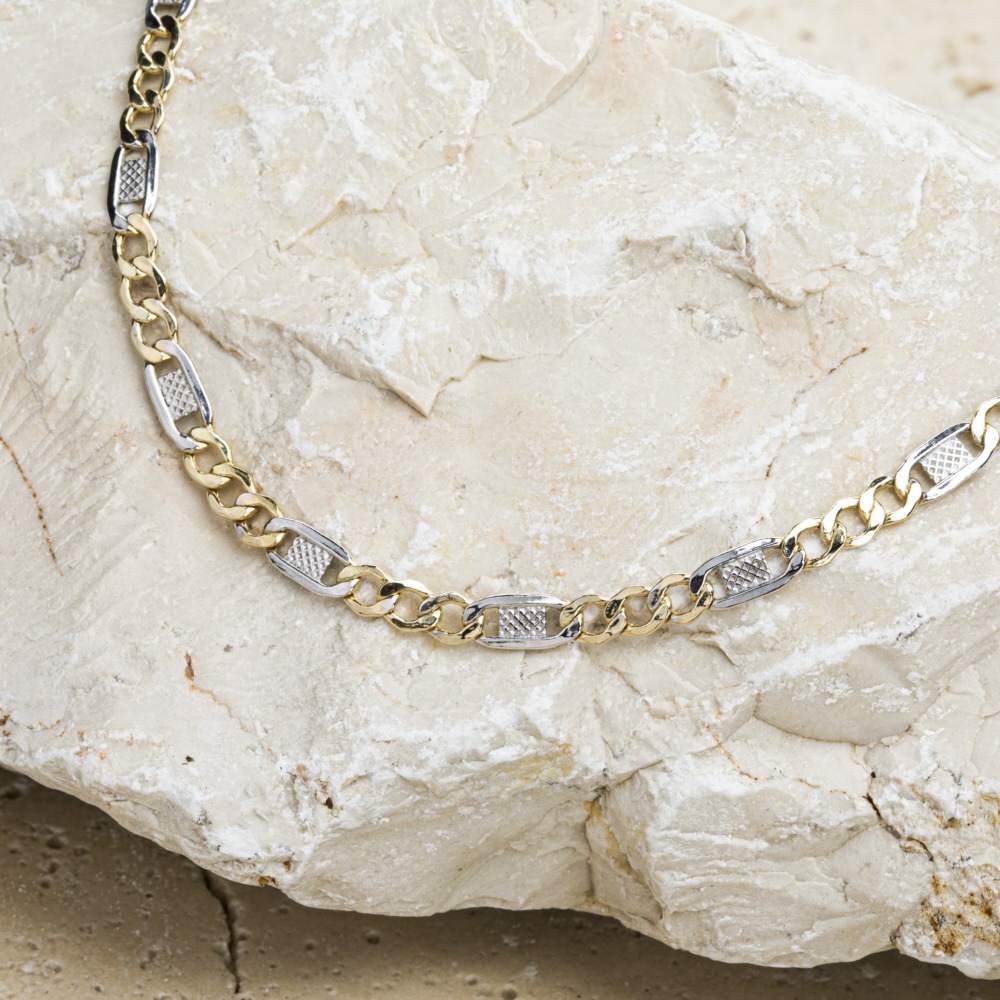 Firetti Armband »Schmuck Geschenk Gold 333 Armschmuck Armkette 2-farbig bicolor« Made in Germany