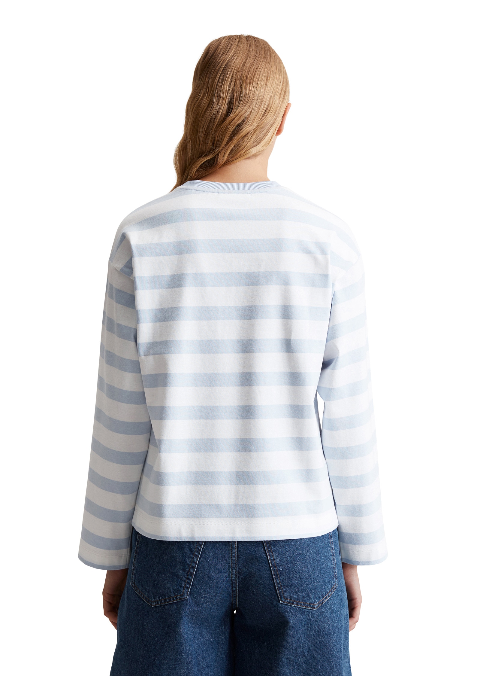 Marc O'Polo DENIM Langarmshirt »aus garngefärbtem Heavy Jersey«