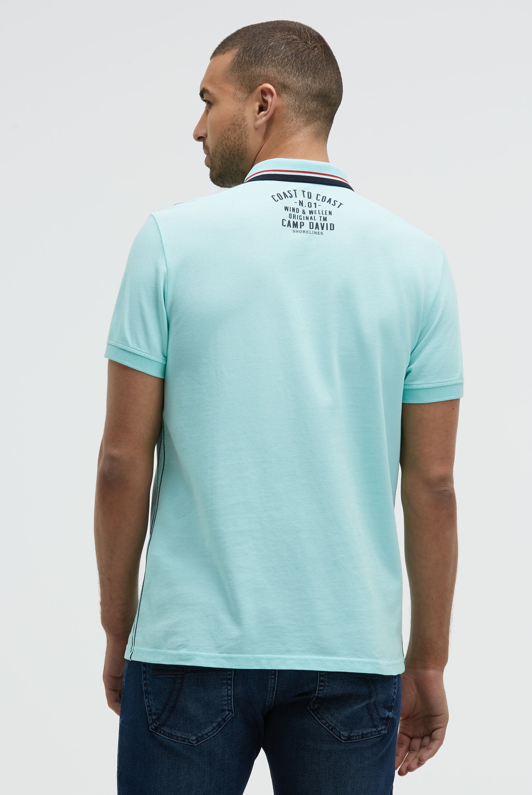 CAMP DAVID Poloshirt aus Baumwolle