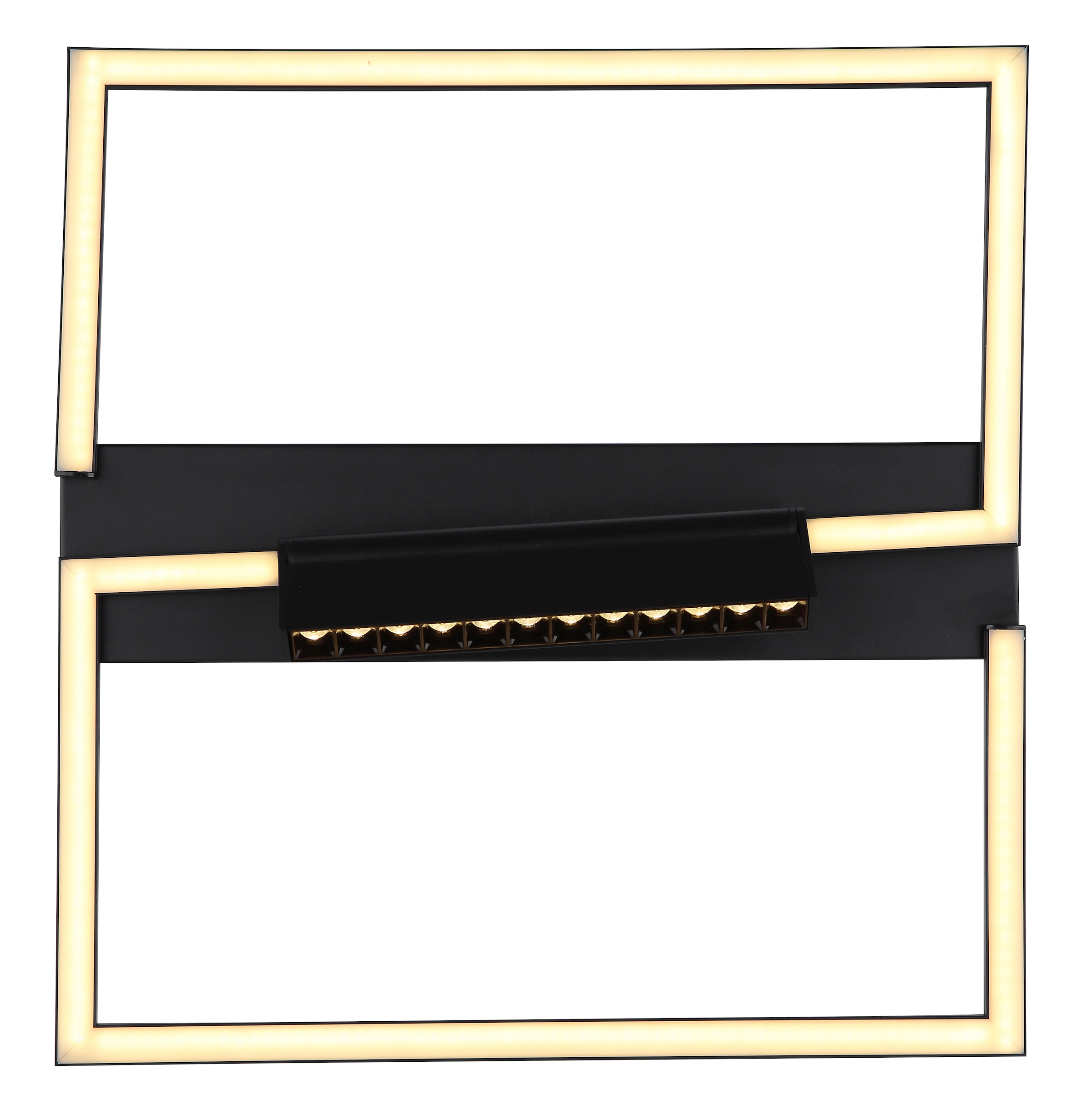 GLOBO LIGHTING LED Deckenleuchte »MAXWELL«, Leuchtmittel LED-Modul | LED fest integriert, Deckenlampe/LxBxH: 420x420x110mm/Wohnzimmer/Schlafzimmer/modern