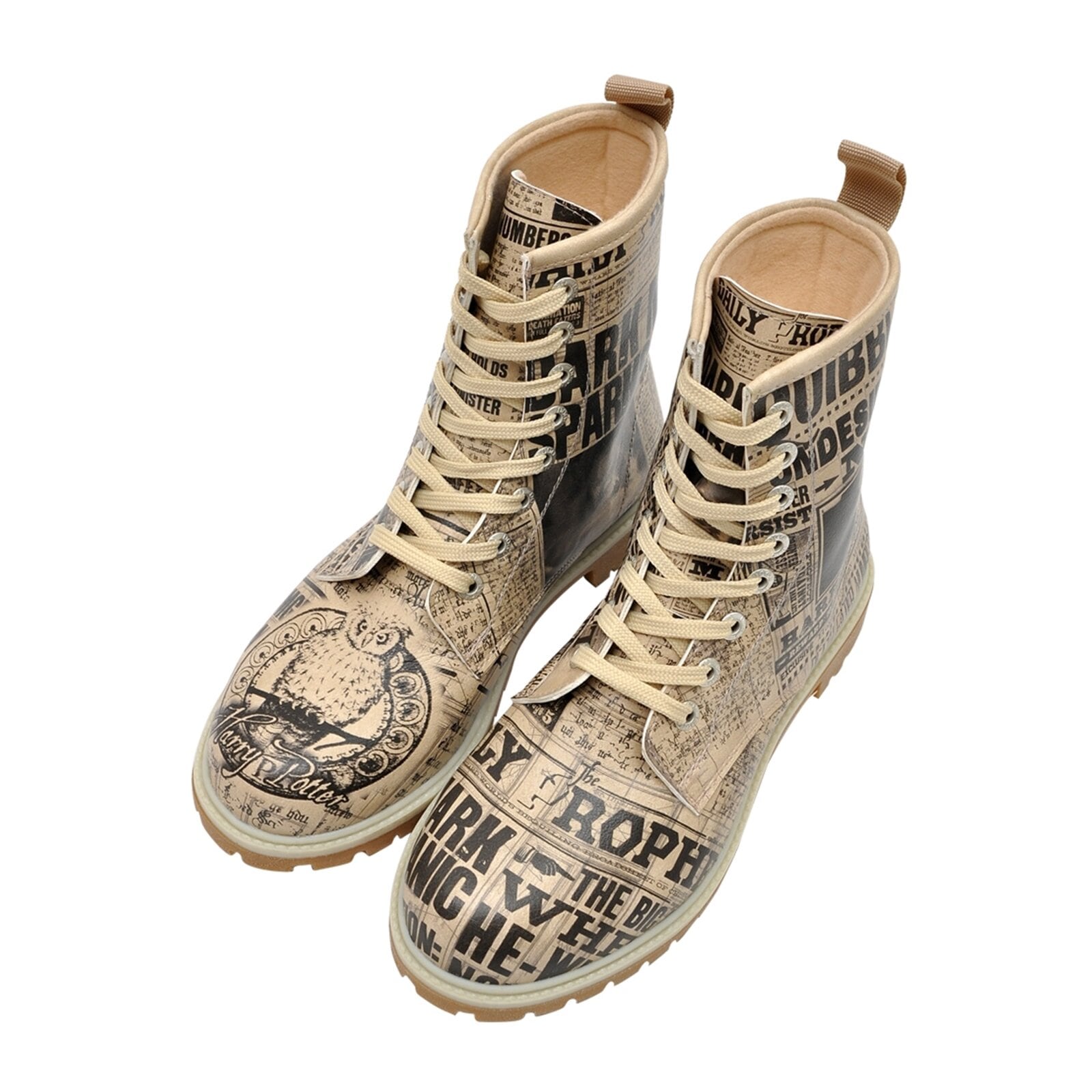 DOGO Schnürboots "Long Boots Schnürstiefel Daily Prophet Harry Potter Damen günstig online kaufen