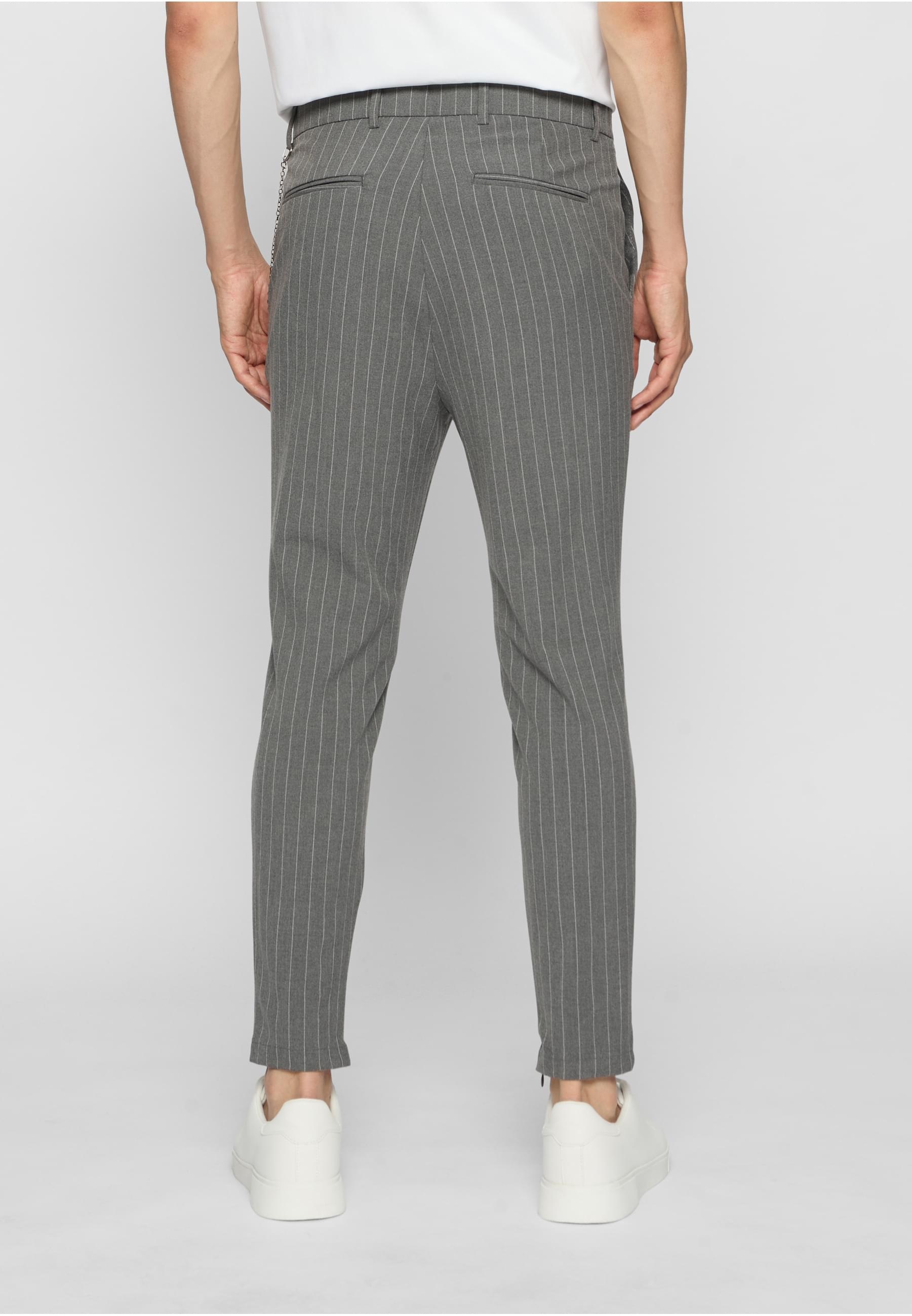 2Y Studios Stoffhose »2Y Studios 2Y Cropped Pants Pinstripe«, (1 tlg.)