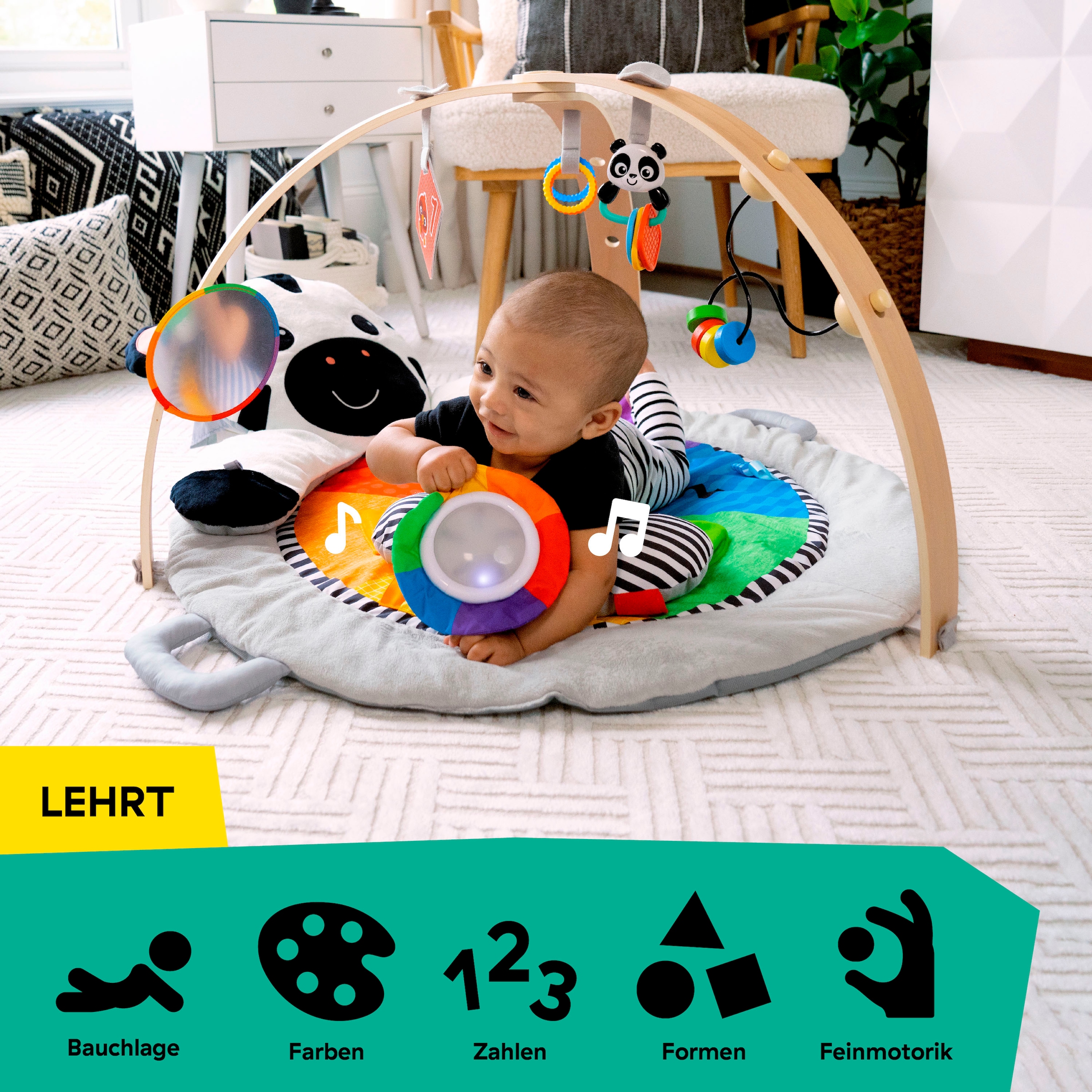 Baby Einstein Spielbogen »Zen's Activity Milestones™ Plush Gym« mit Licht- und Sound