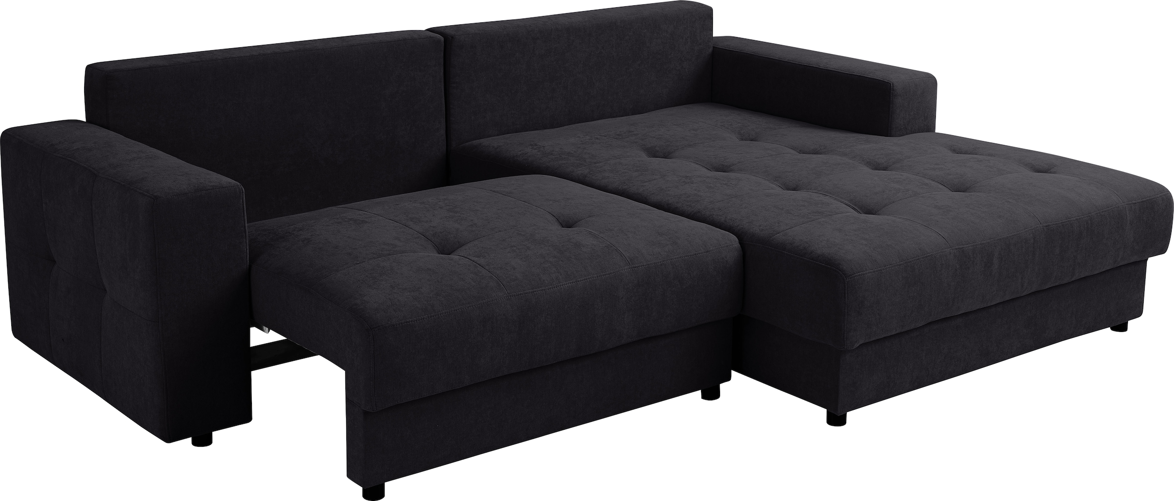 WERK2 Ecksofa »Indiana inkl. Bettfunktion & Bettkasten, bequem, Breite 270cm, L-Form« Moderne, elegante Polsterecke, Komfortpolsterung und losen Kissen.