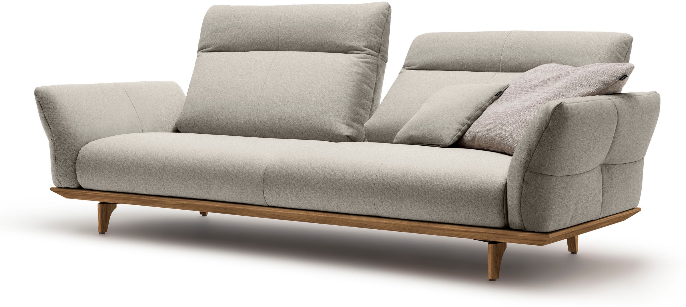 Creation BY ROLF BENZ 3,5-Sitzer »CR.460«, Sockel und Füße in Nussbaum, Breite 228 cm