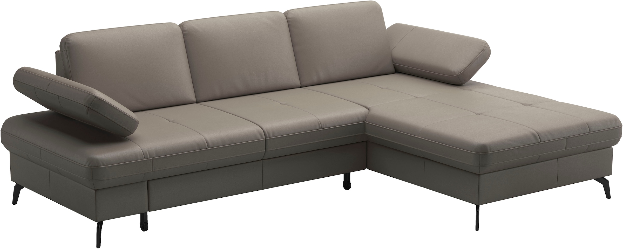 sit&more Ecksofa »Morris Jubi, Recamiere, Breite 247 cm« mit Armteilfunktion,, wahlweise mit Schlaffunktion