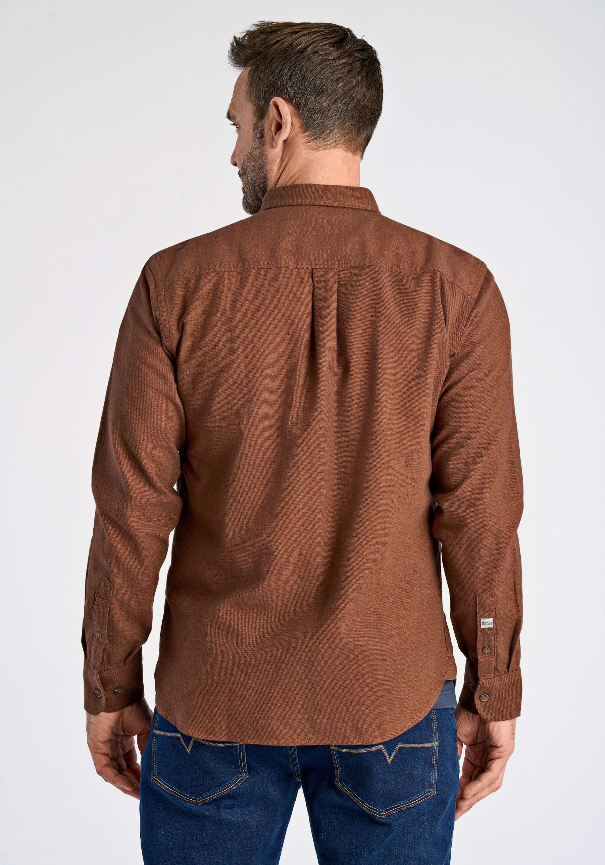 BISON Flanellhemd "Freizeithemd Regular Fit" günstig online kaufen