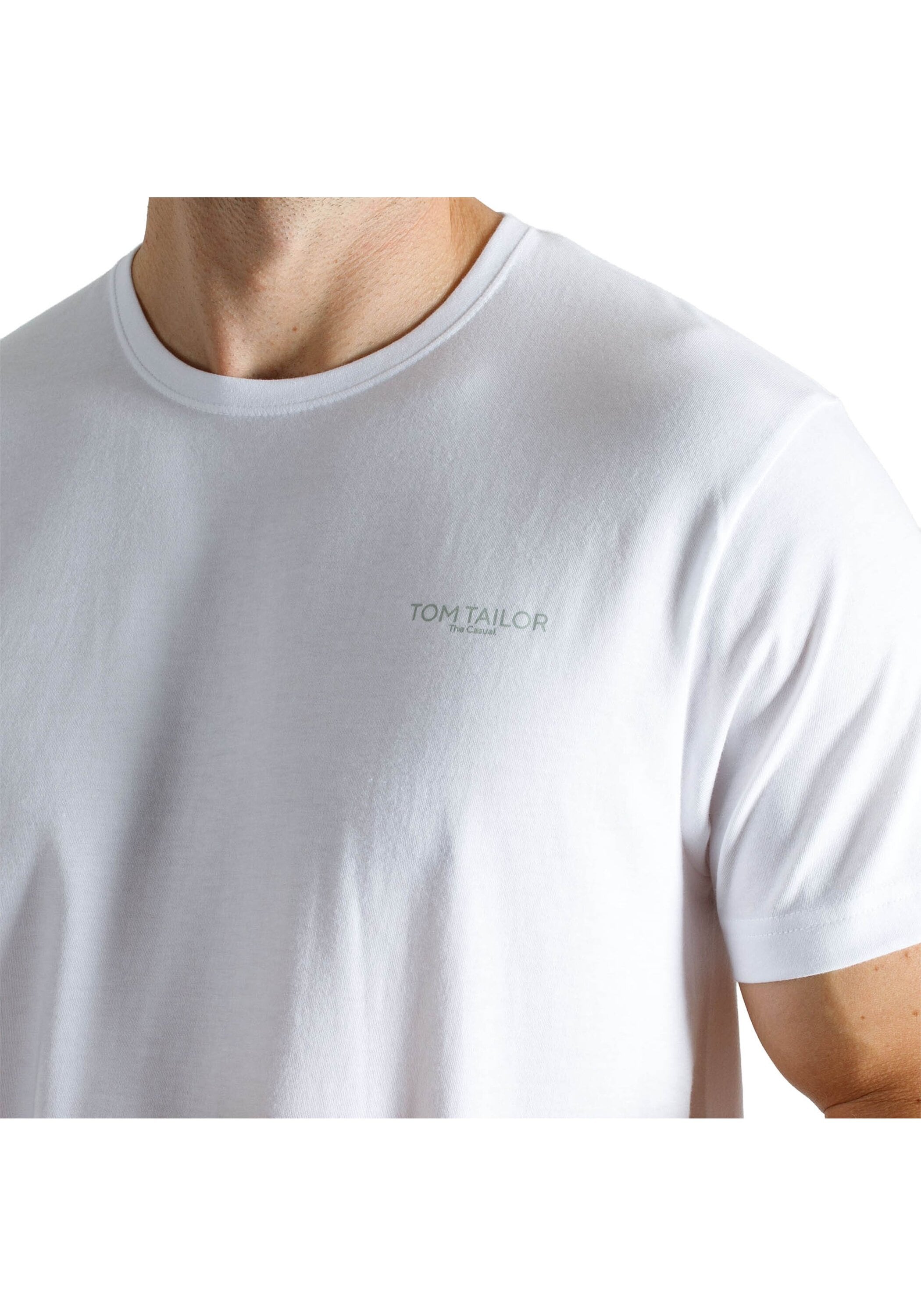 TOM TAILOR T-Shirt »T-Shirt Shirt 1/2 Rundhals 3P 3er Pack« 3