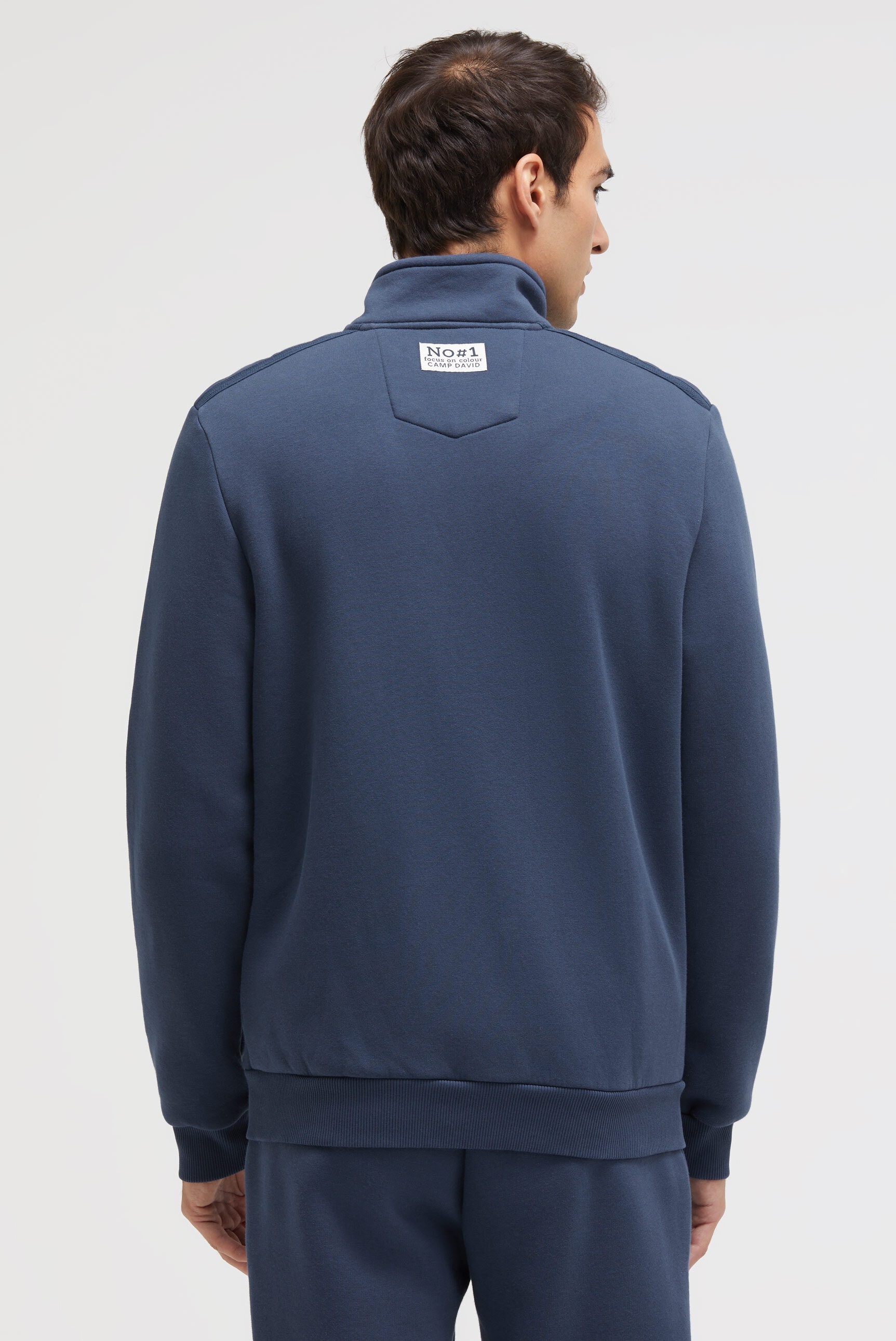 CAMP DAVID Sweatjacke mit Stehkragen