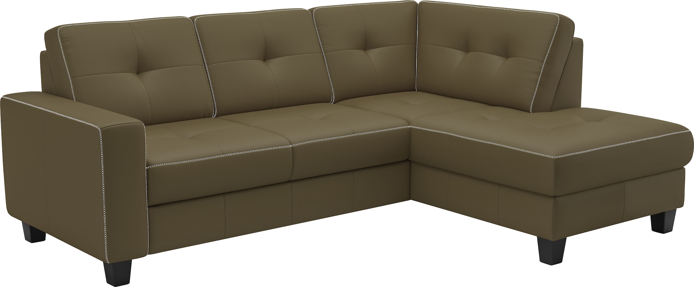 Places of Style Ecksofa »Varese«, wahlweise mit Bettfunktion und Bettkasten