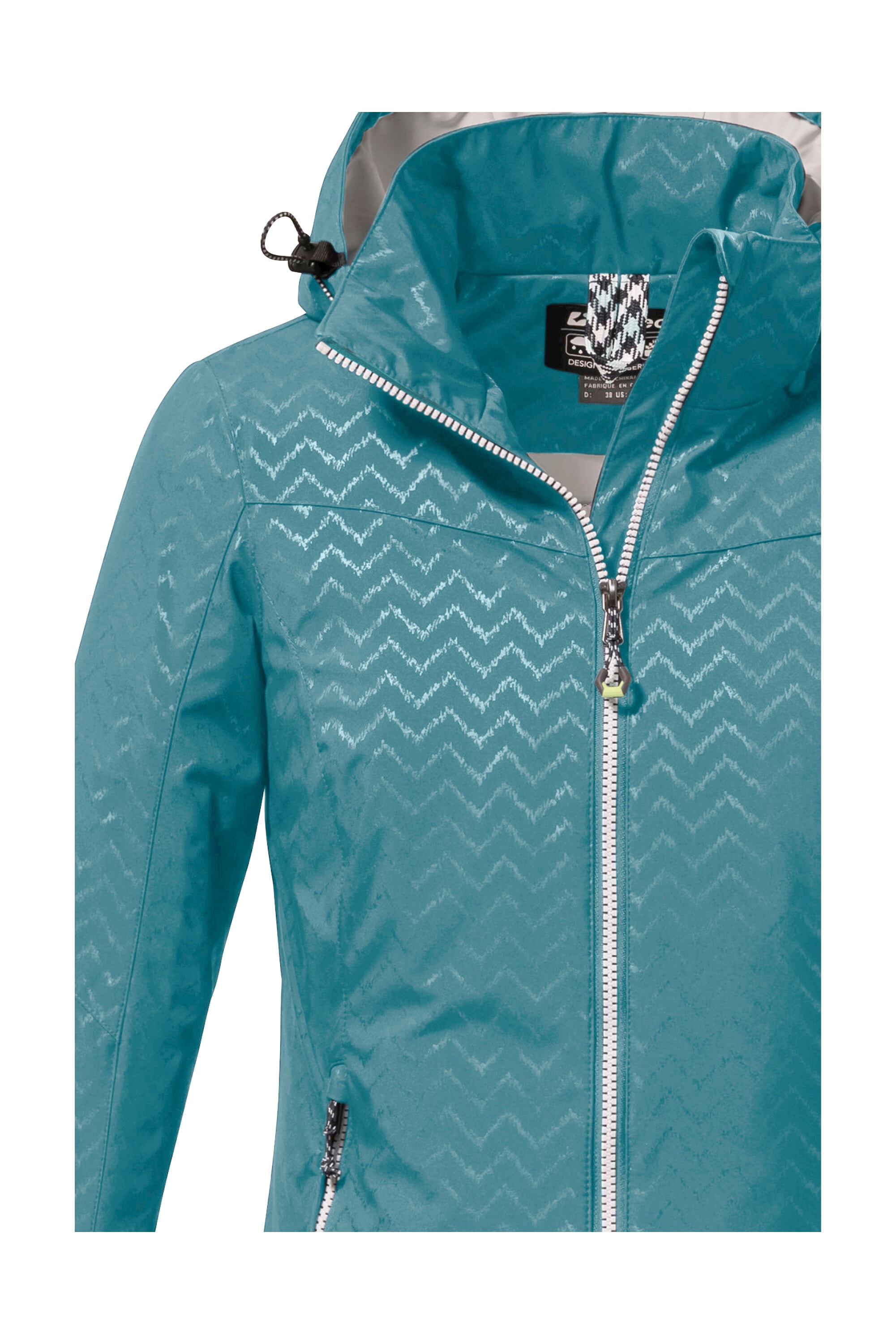 Killtec Softshelljacke »KOS 176 WMN SFTSHLL JCKT«, Wasserabweisende, atmungsaktive Softshelljacke mit All Over-Print