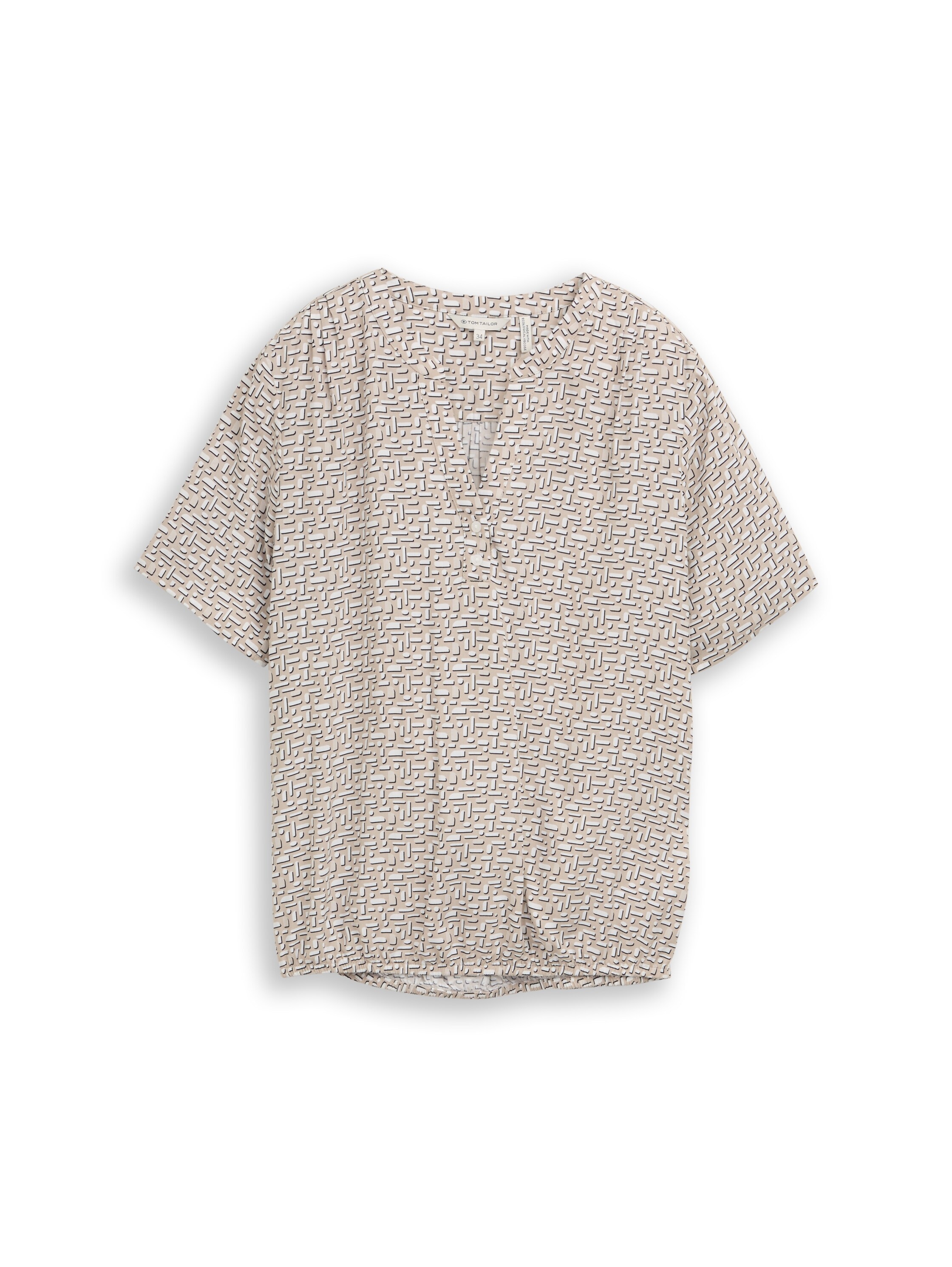 TOM TAILOR Klassische Bluse mit All-Over Print